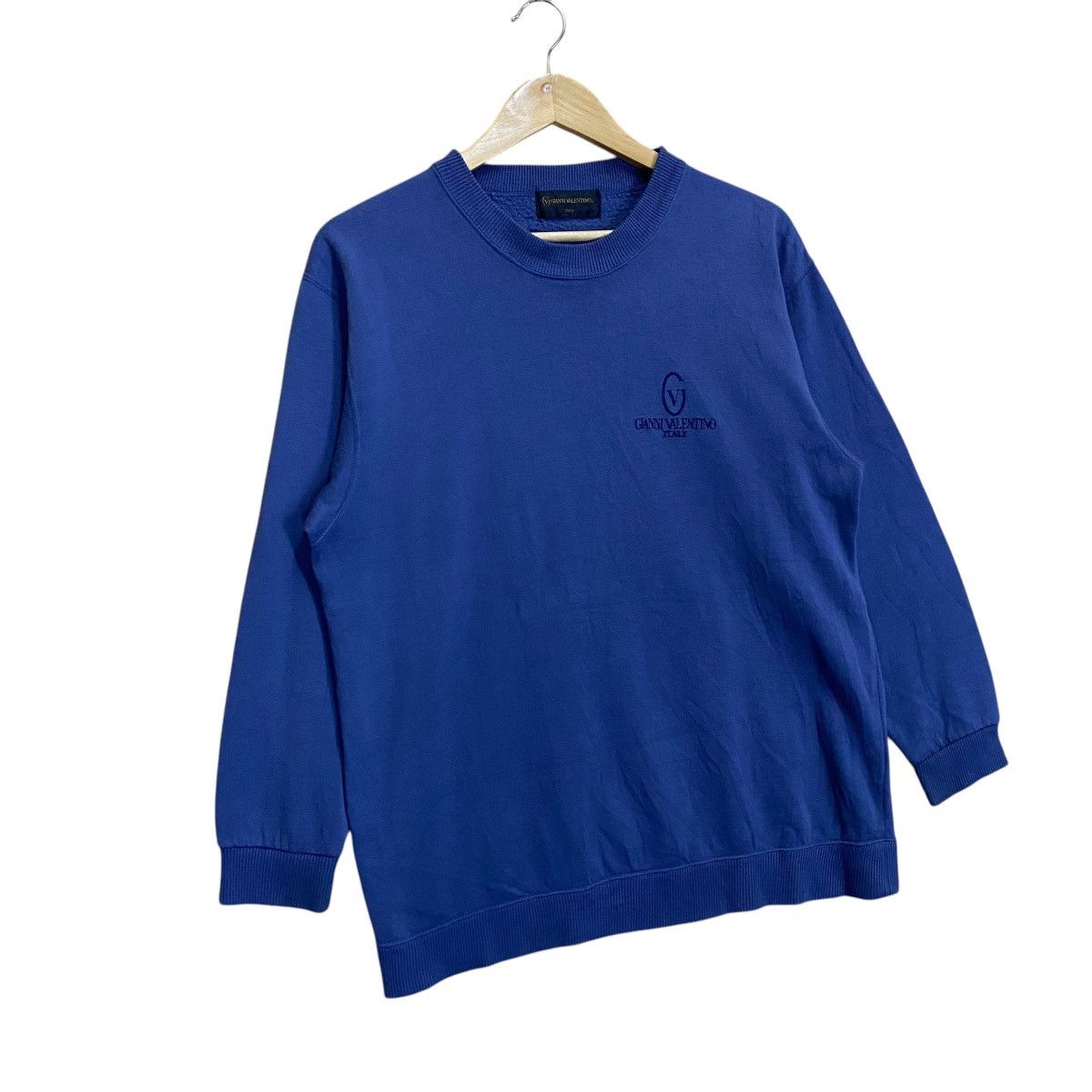 Designer Vintage 90’s Gianni Valentino Small Logo Crewneck Sweatshirt Size US M / EU 48-50 / 2 - 2 Thumbnail