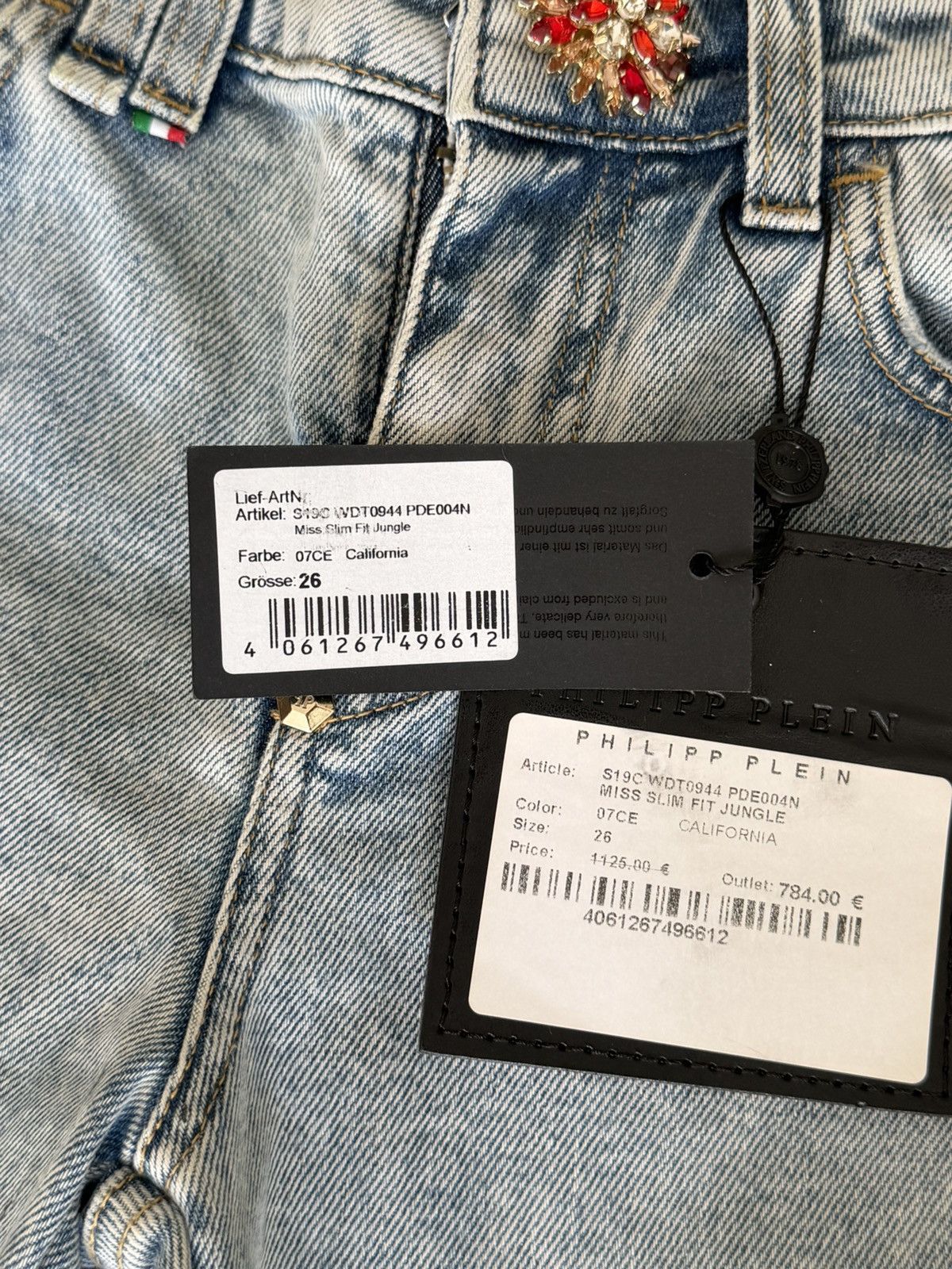 Philipp Plein Philipp Plein Miss Slim Fit “Jungle” Size 26" / US 2 / IT 38 - 14 Thumbnail