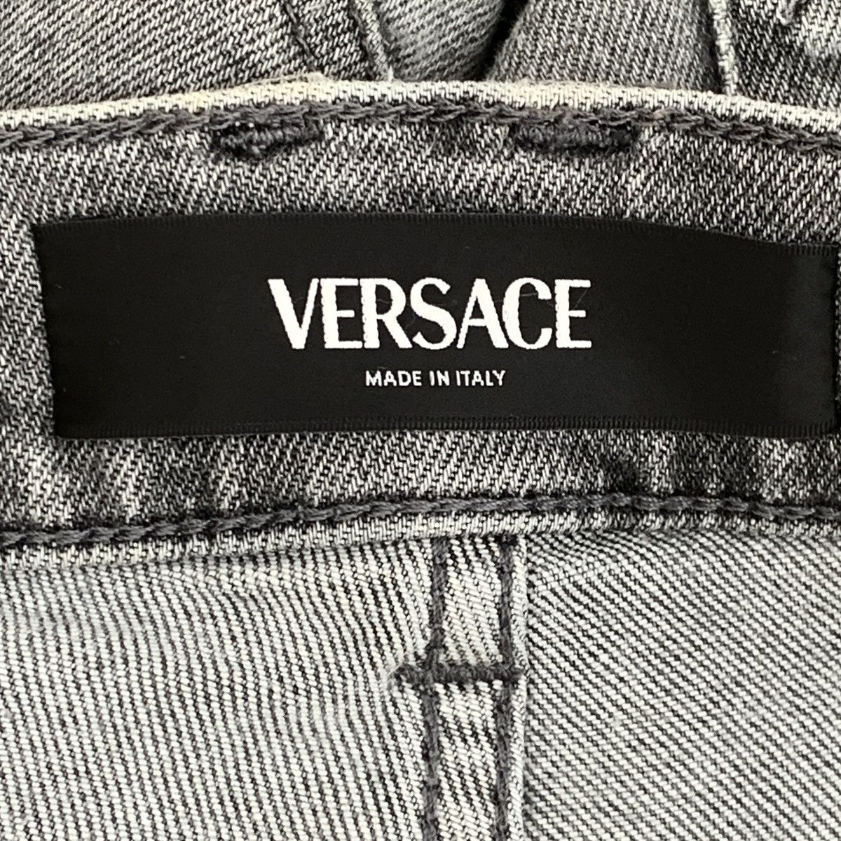 Versace Versace Light Grey Washed Cotton Casual Denim Pants K26WX Size US 34 / EU 50 - 7 Thumbnail