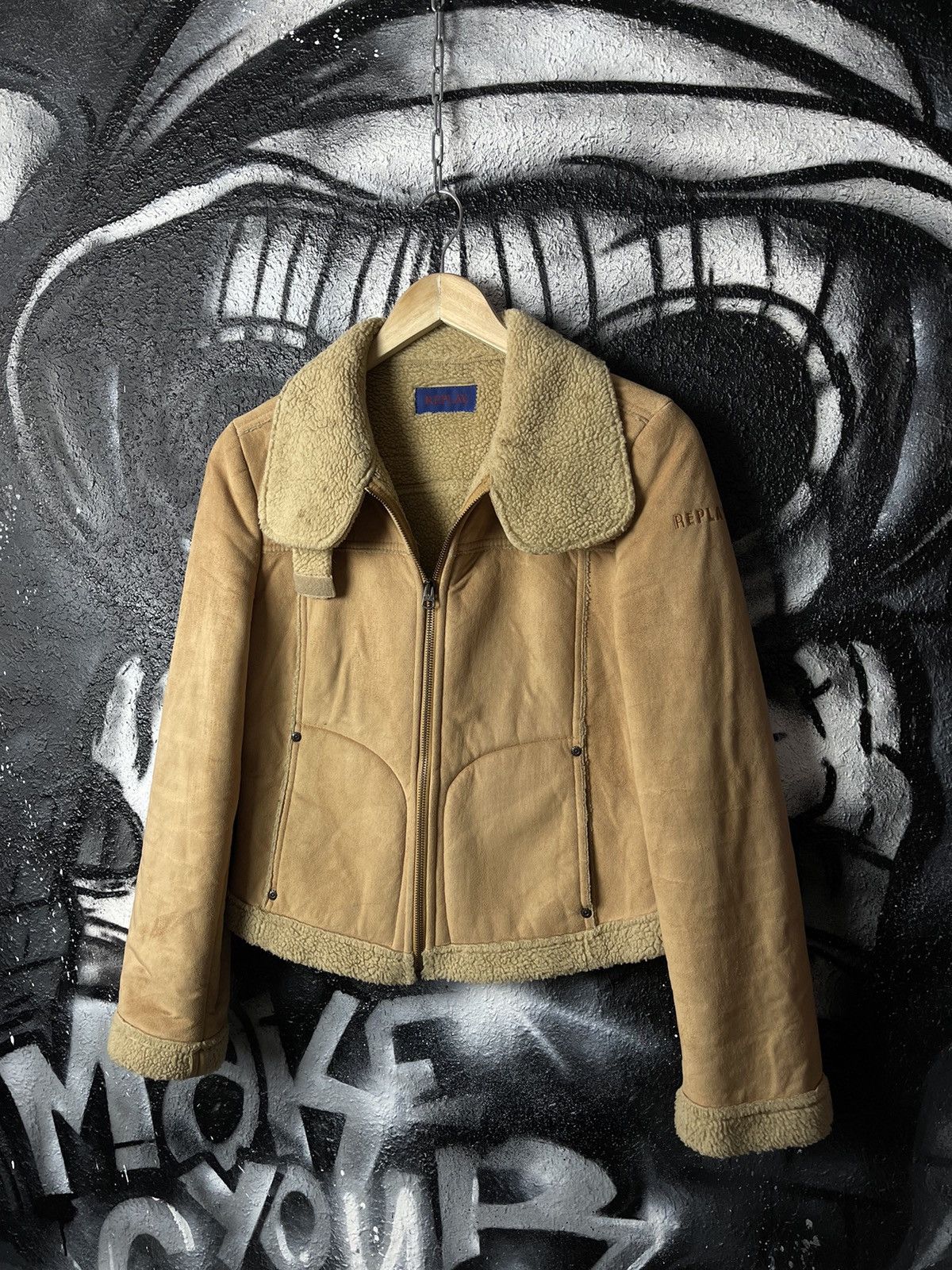 Replay Replay Vintage Italian Sheepskin Jacket Women’s Size Small Size S / US 4 / IT 40 - 1 Thumbnail