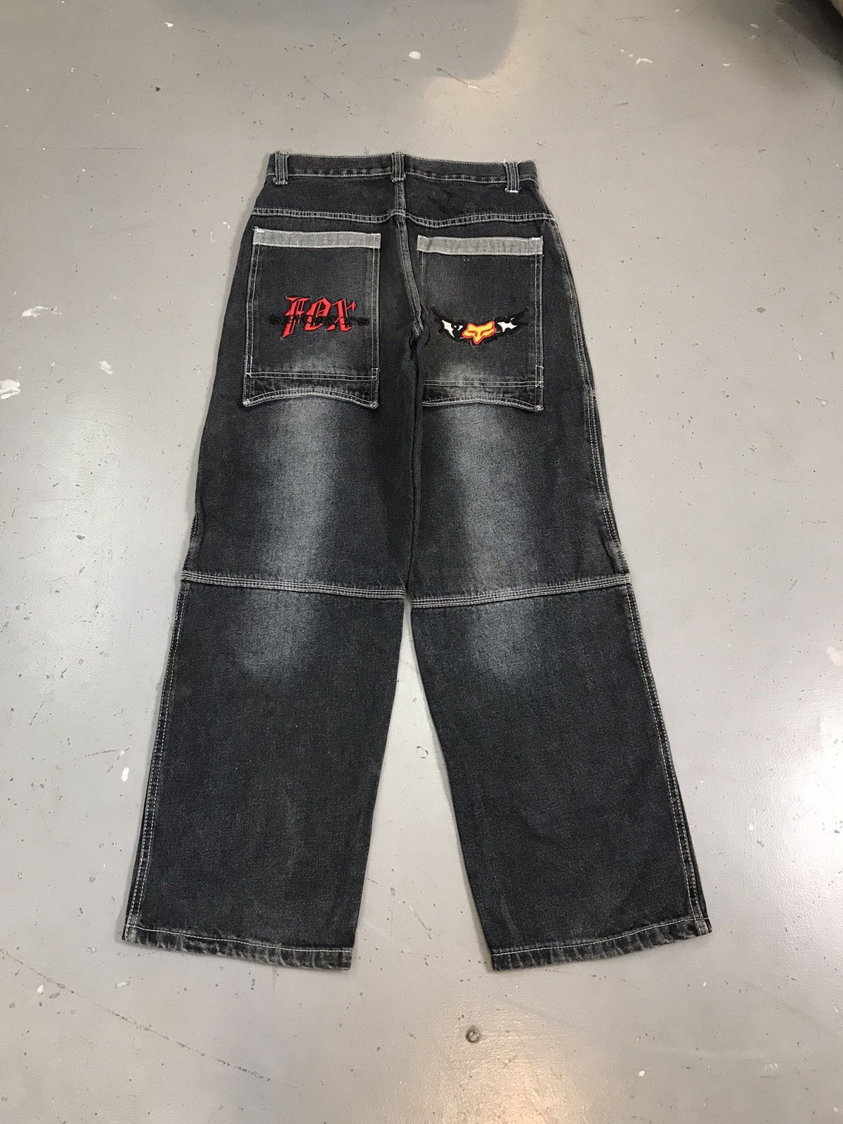Fox Racing × Vintage Vintage fox racing logo embroidered denim Size US 32 / EU 48 - 2 Thumbnail