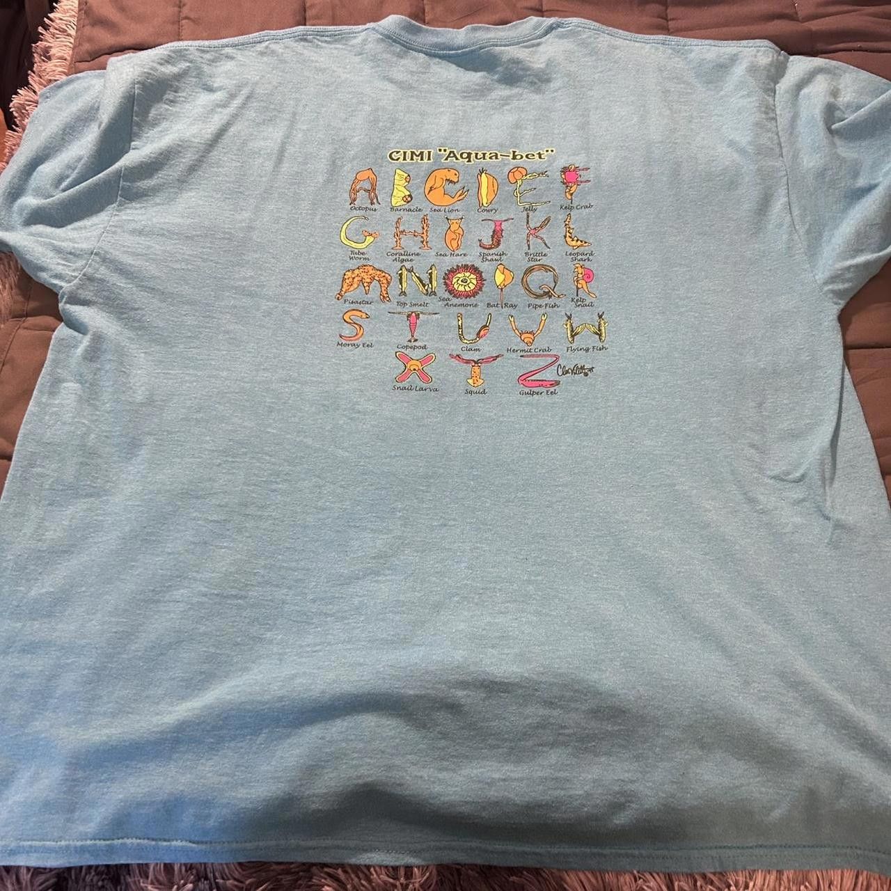 Designer Men's Multi and Blue Tshirt Size US XXL / EU 58 / 5 - 2 Thumbnail
