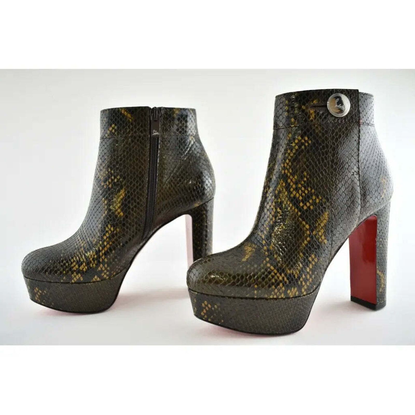 Christian Louboutin Christian Louboutin Janis Boot Alta 120 Dark Brown Platform Size US 7 / IT 37 - 9 Thumbnail