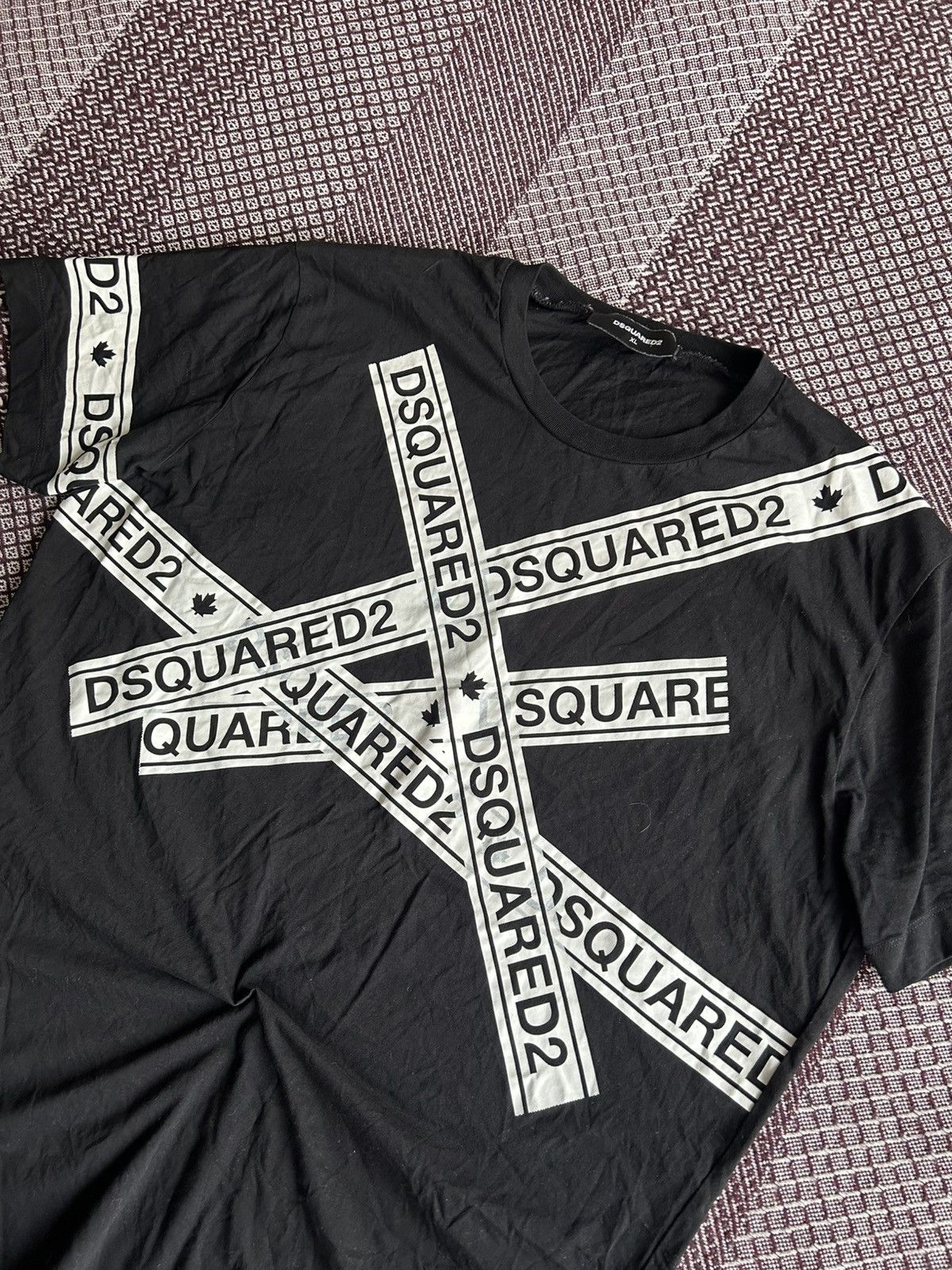 Dsquared2 Dsquared Big Logo Luxury T-shirt Streetwear Size XL Rare Tee Size US XL / EU 56 / 4 - 3 Thumbnail