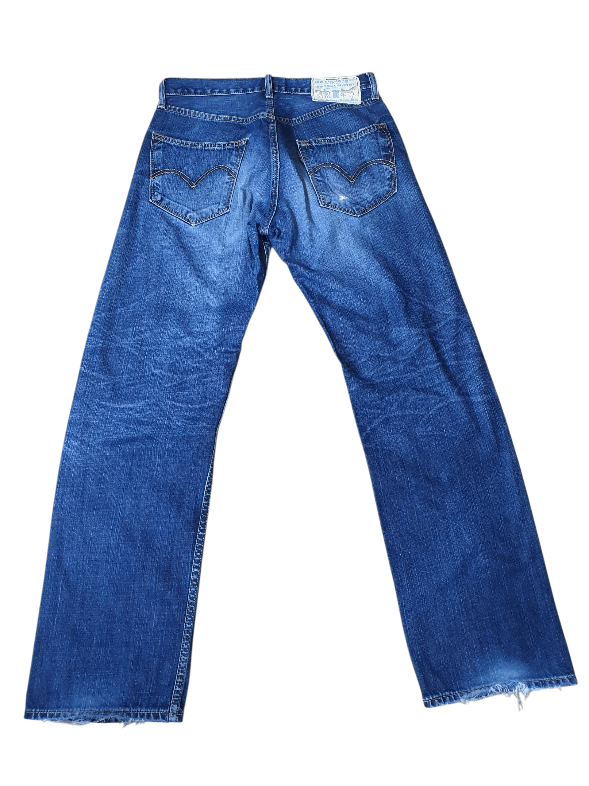 Levi's Levi's 503 vintage style blue distressed denim jeans Size US 31 - 2 Thumbnail