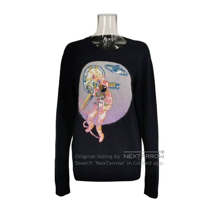 Valentino Valentino Plush blend patterned crew neck knit Size M / US 6-8 / IT 42-44 - 1 Thumbnail