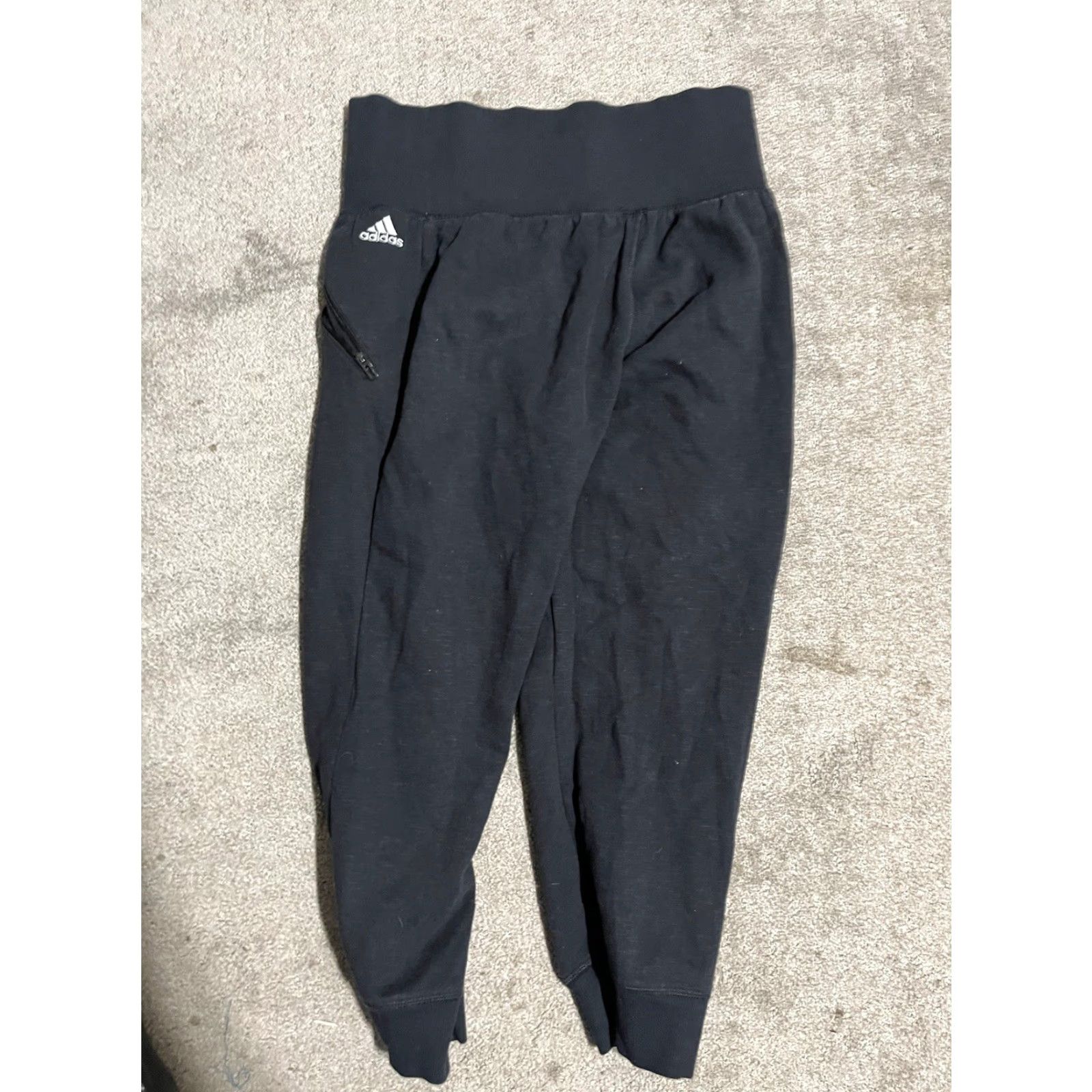 Adidas ADIDAS Activewear Pants Capri Women Size Small Black Stretch Waist 21in Inseam Capri Pants Athleisure Size 28" / US 6 / IT 42 - 3 Thumbnail
