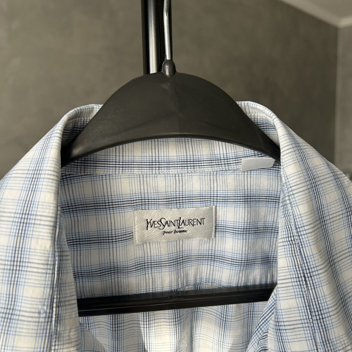 Yves Saint Laurent Vintage Yves Saint Laurent YSL Checkered Short Sleeve Shirt Size US XL / EU 56 / 4 - 4 Thumbnail