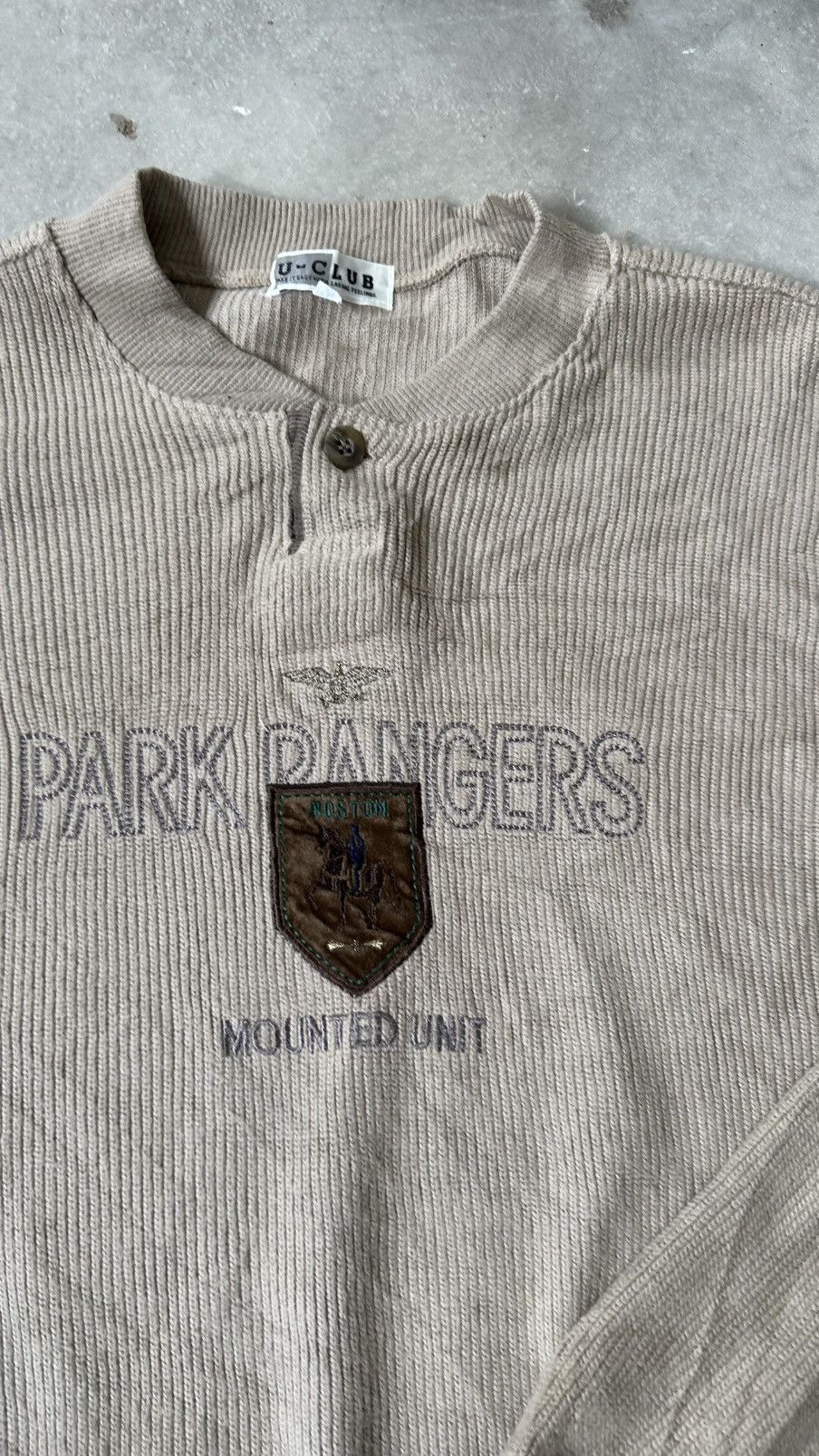 Vintage U-CLUB PARK RANGERS BUTTON SWEATSHIRT Size US XL / EU 56 / 4 - 3 Thumbnail