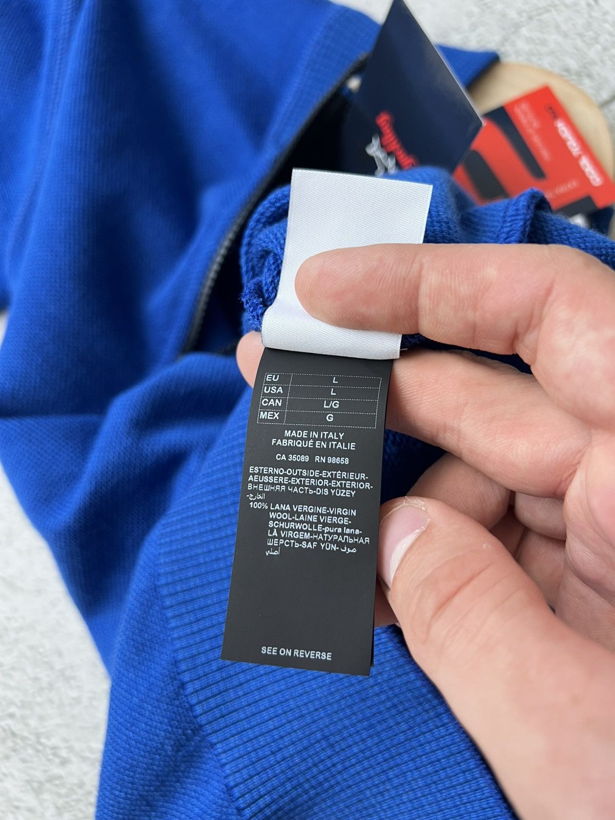 Paul & Shark 🦈 Paul & Shark Yachting Wool Sweater Zip L (NWT) Size US L / EU 52-54 / 3 - 18 Thumbnail