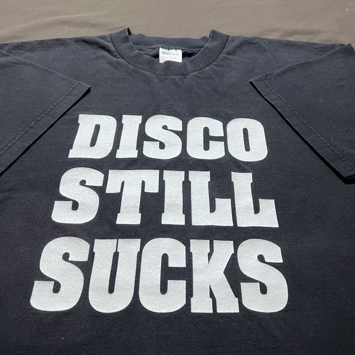 Vintage Vintage 90s DISCO STILL SUCKS Promo Tee graphic streetwear Size US XL / EU 56 / 4 - 1 Thumbnail