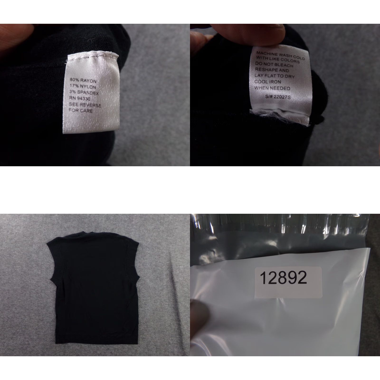 Vintage VINTAGE Takeout T-Shirt Women Large Black Casual Knit Everyday Scoop Neck Sleeveless Classic Preppy Size L / US 10 / IT 46 - 8 Thumbnail