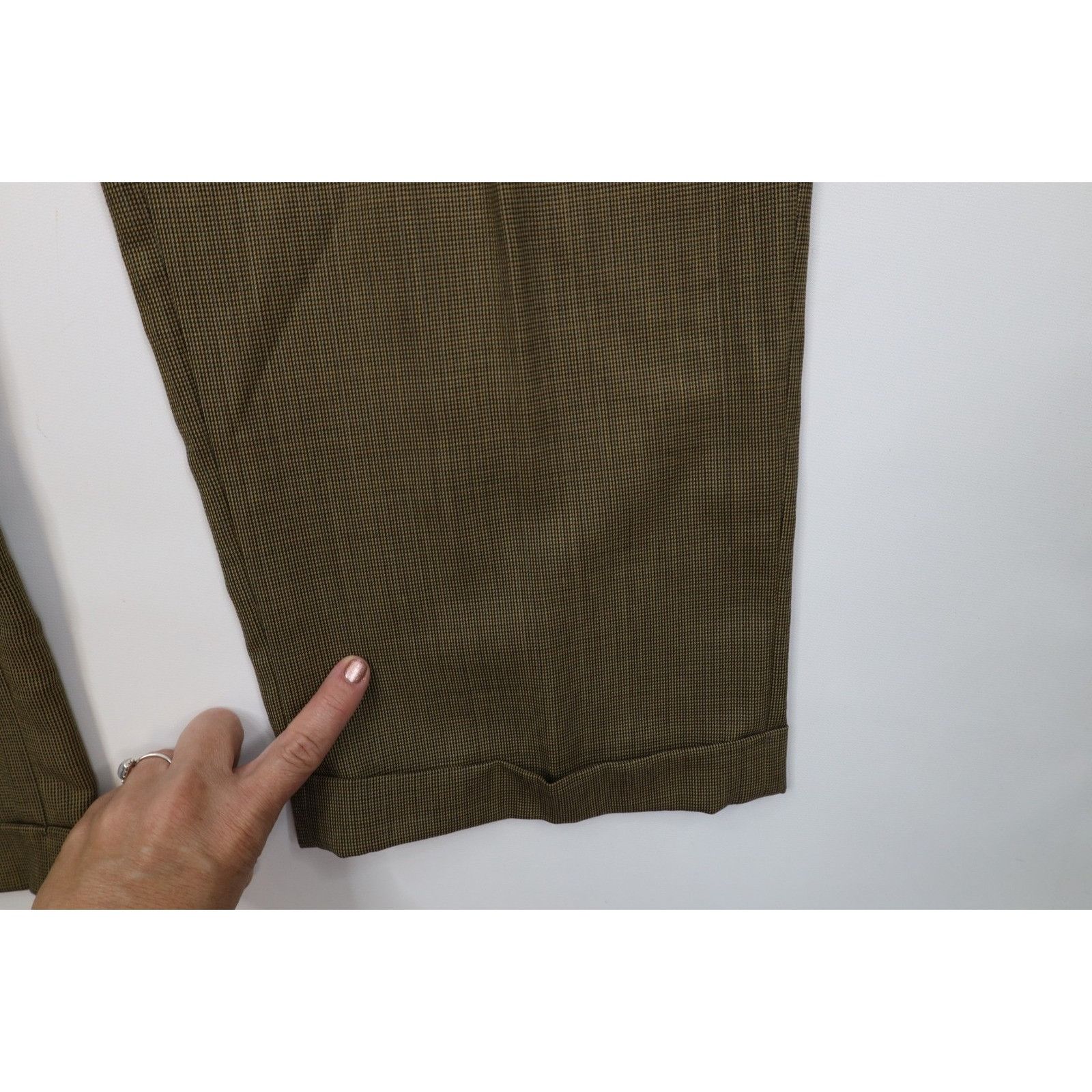 Polo Ralph Lauren Vintage 90s Ralph Lauren Wool Pleated Wide Leg Chino Pants Size US 36 / EU 52 - 5 Thumbnail