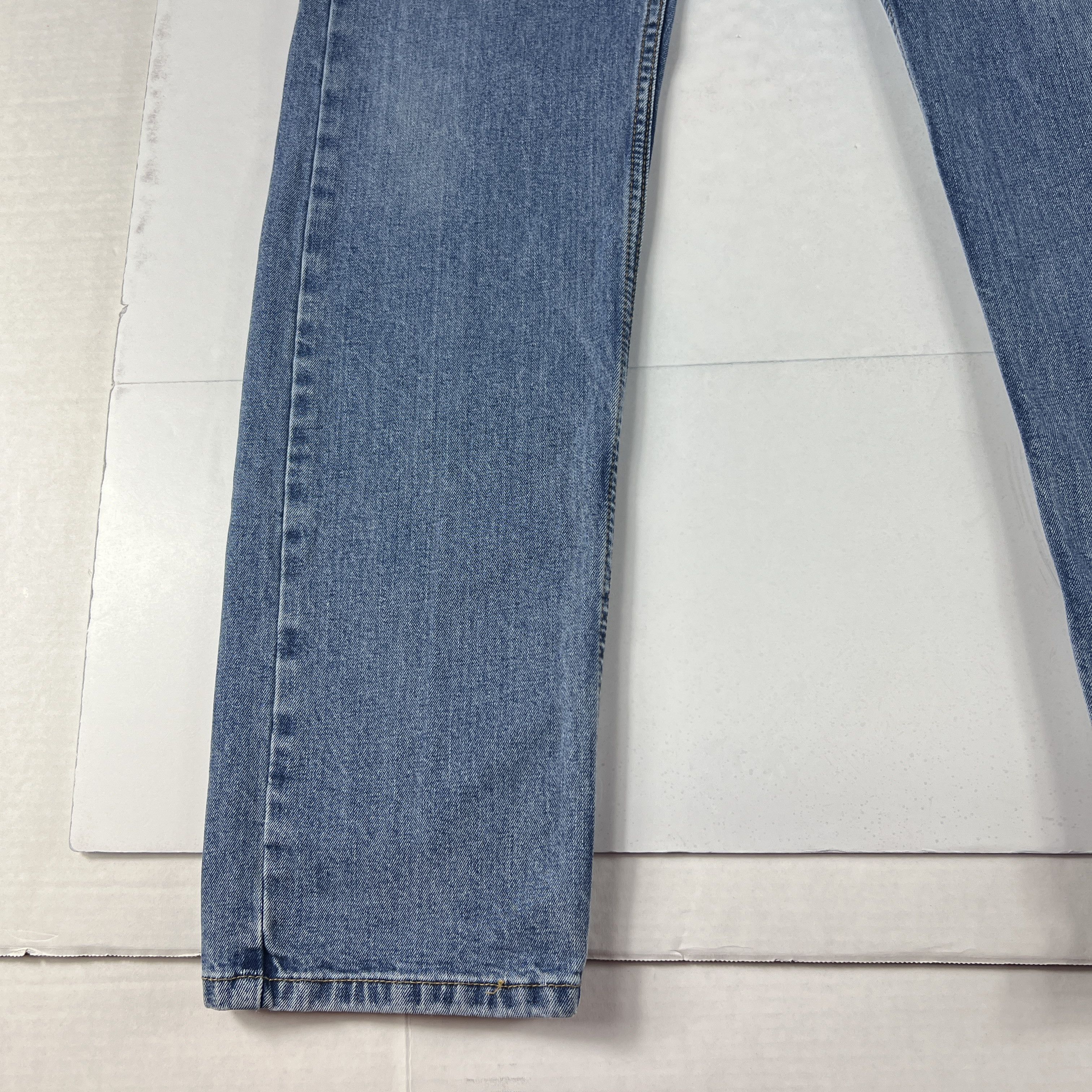 Levi's Levi's Jeans 505 Straight Leg Blue Faded Stretch Denim Size US 34 / EU 50 - 6 Thumbnail