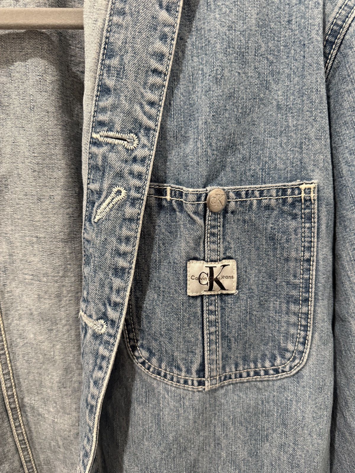 Vintage Vintage Calvin Klein Denim Chore Jacket Size US S / EU 44-46 / 1 - 5 Thumbnail