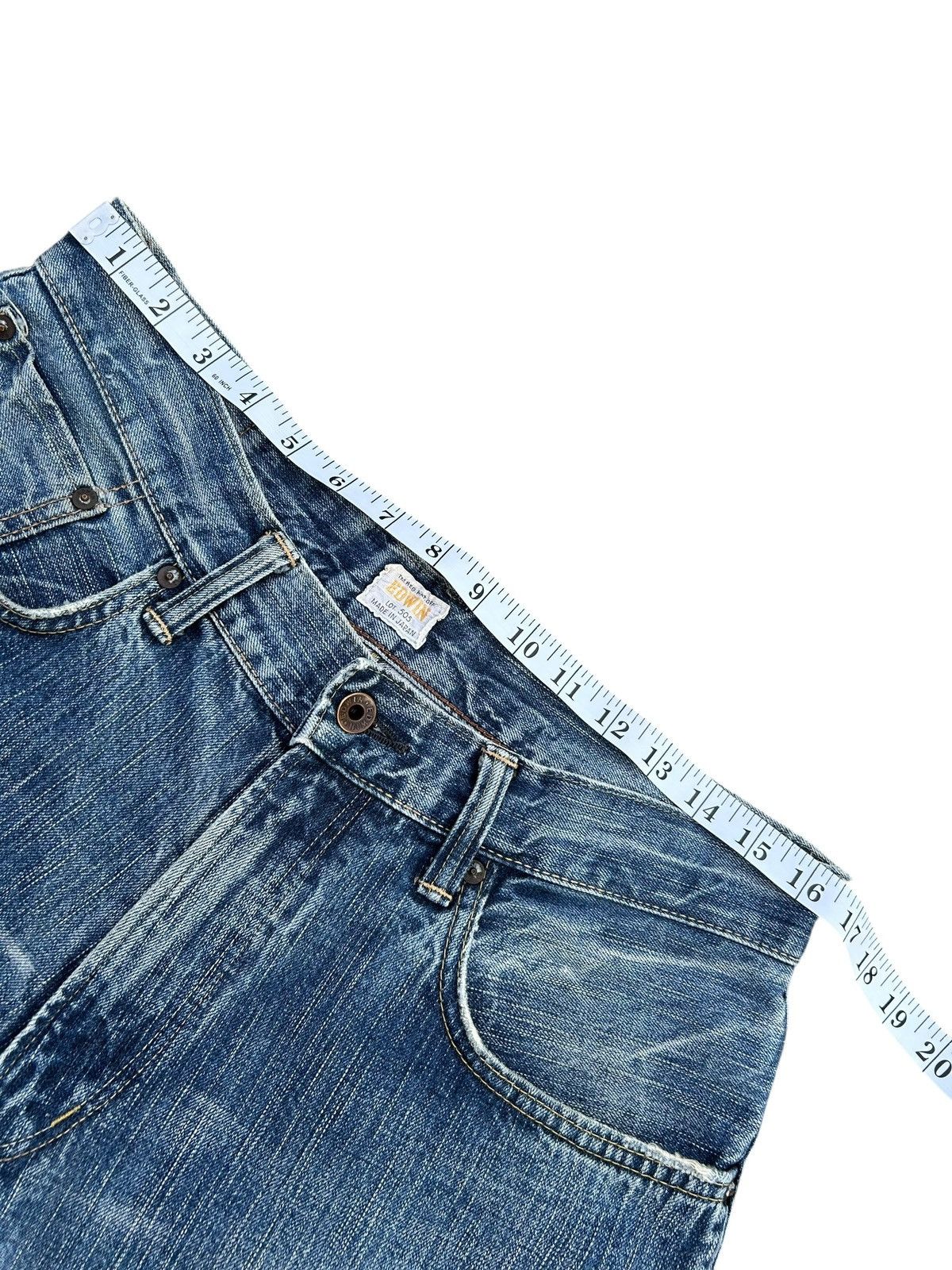 Kapital Vintage Edwin 505Z Selvedge Distressed Denim Jeans Size US 33 - 10 Thumbnail