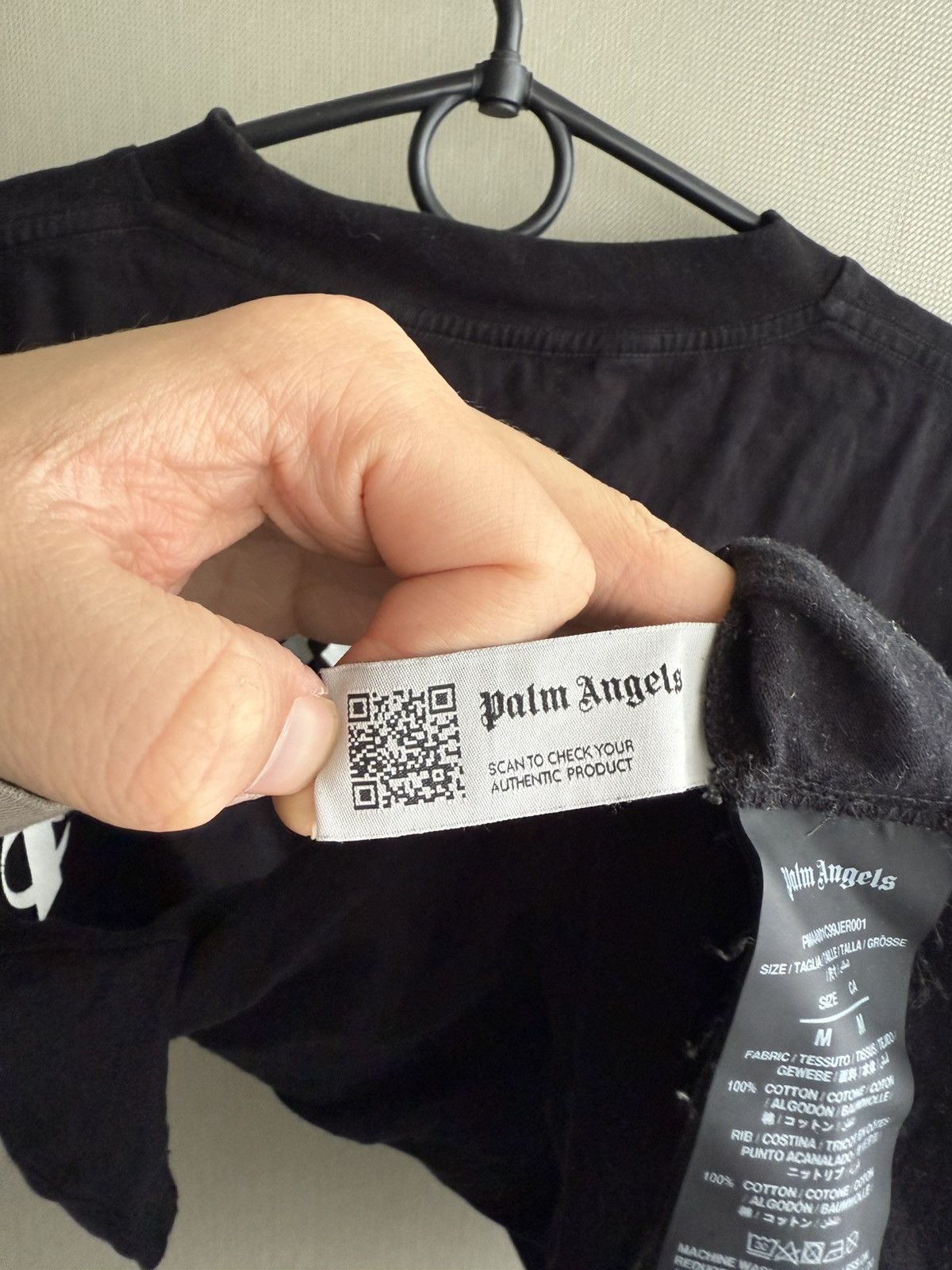 Palm Angels Black Authentic Palm Angels T-shirt Size US M / EU 48-50 / 2 - 6 Thumbnail