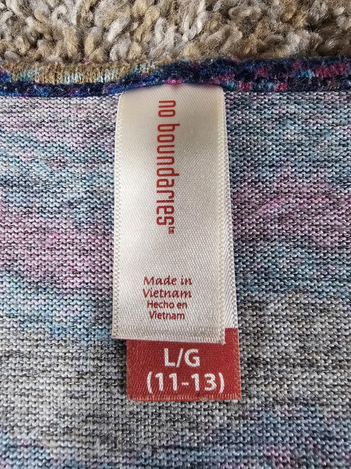 Other No Boundaries L 11-13 Dress Colorful Striped Size L / US 10 / IT 46 - 2 Thumbnail