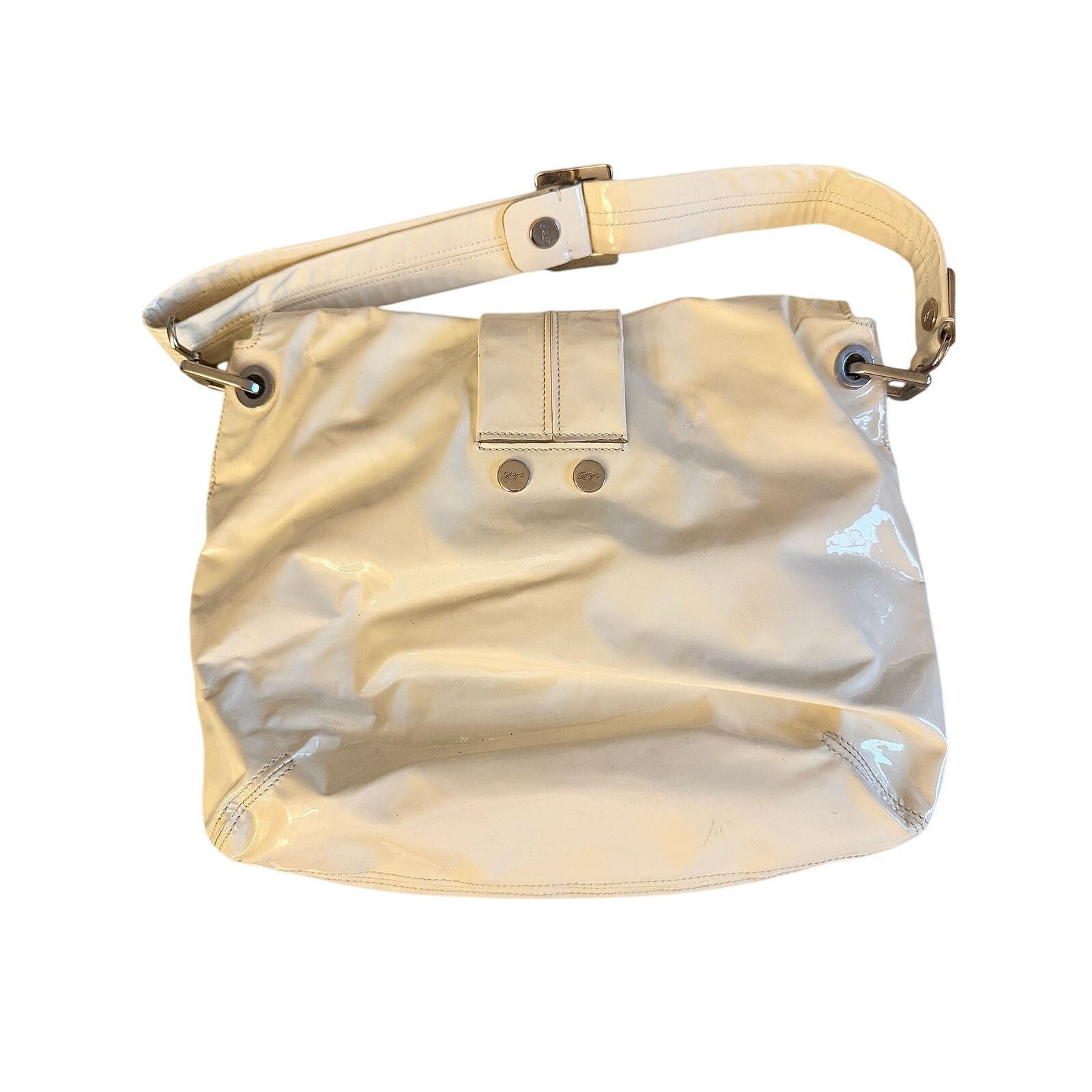 Roger Vivier Roger Vivier White Patent Leather Shoulder Bag Size ONE SIZE - 2 Thumbnail