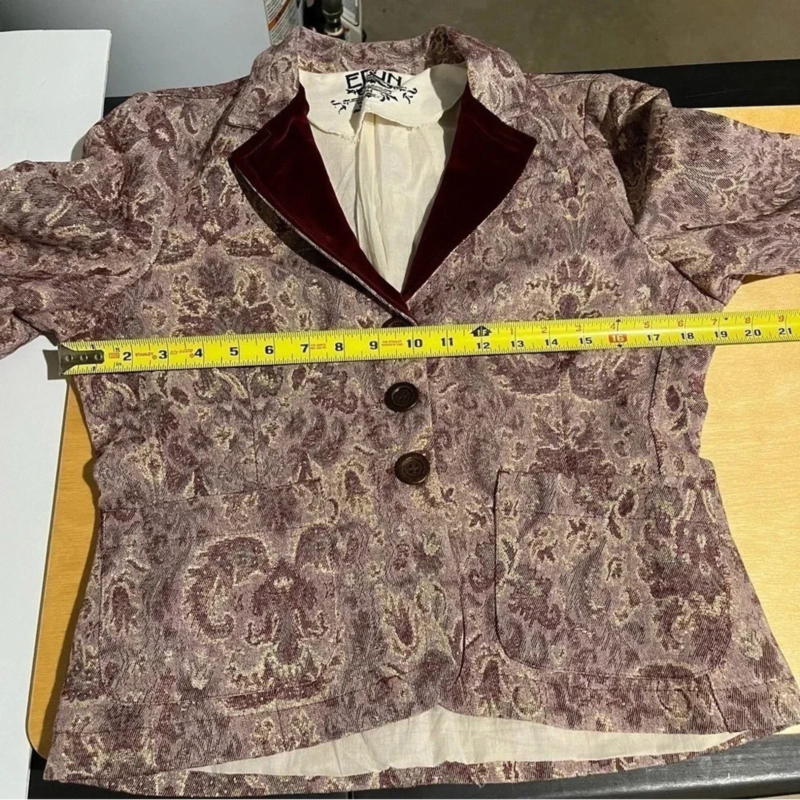EDUN Edun Floral Print Three Button Blazer 3/4 Sleeves Sz M Size M / US 6-8 / IT 42-44 - 7 Thumbnail