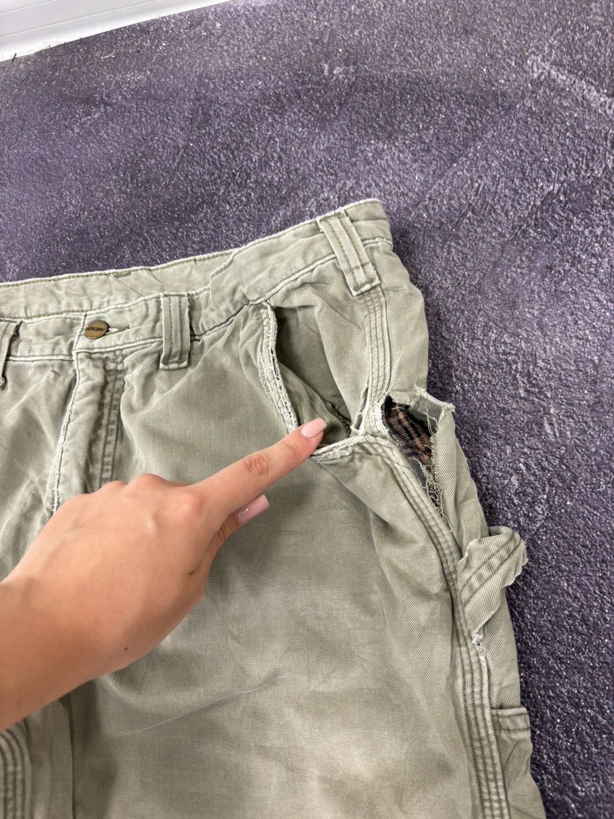 Carhartt Vintage 90s Carhartt USA Work American Hype Pants Jeans Size US 32 / EU 48 - 17 Thumbnail