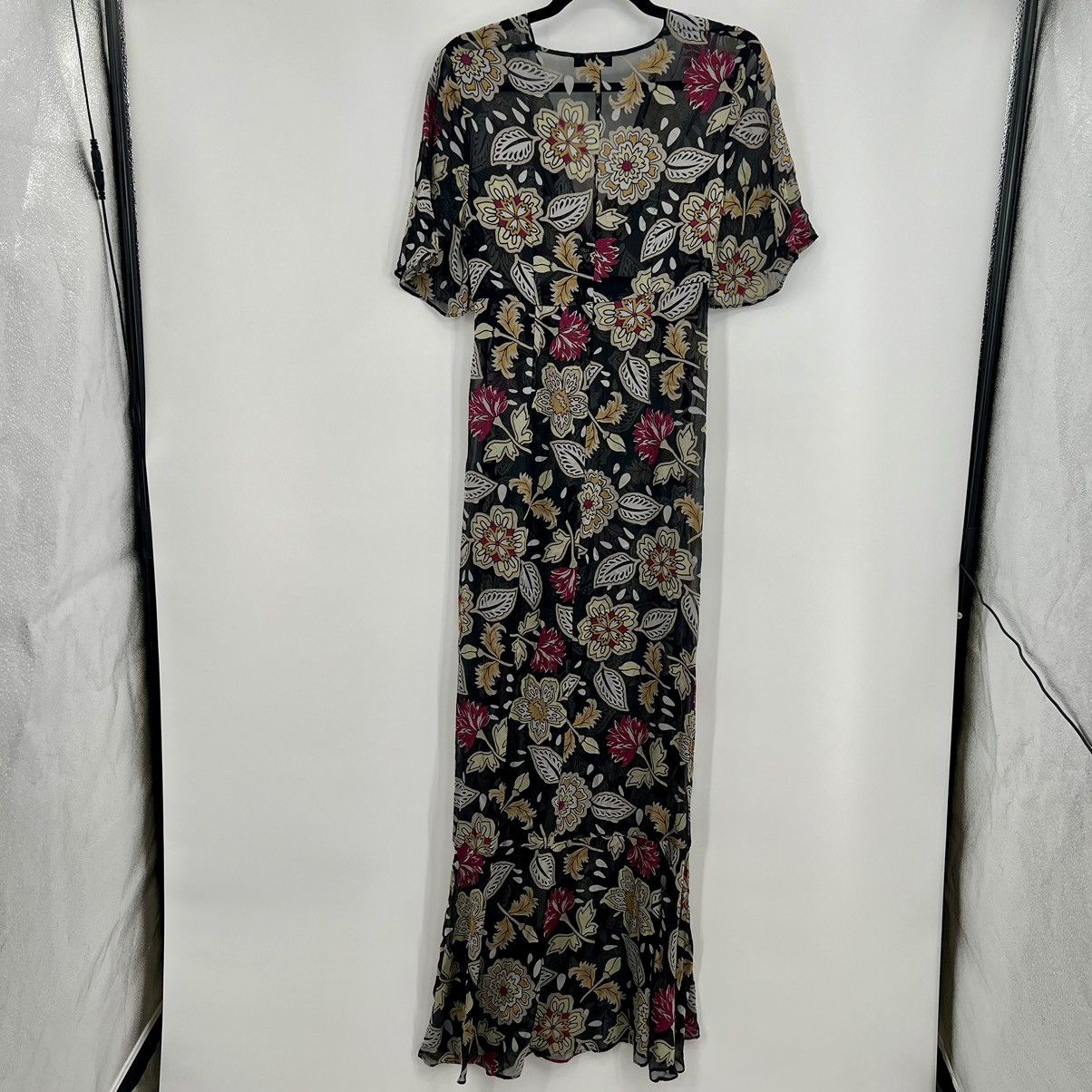 Rag & Bone Rag & Bone Tamar Twist Front Floral Chiffon Asymmetrical Size M / US 6-8 / IT 42-44 - 11 Thumbnail
