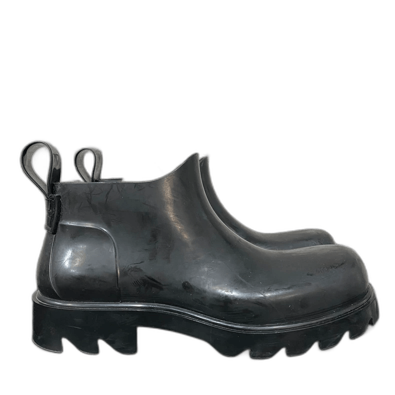Bottega Veneta black rain boots
