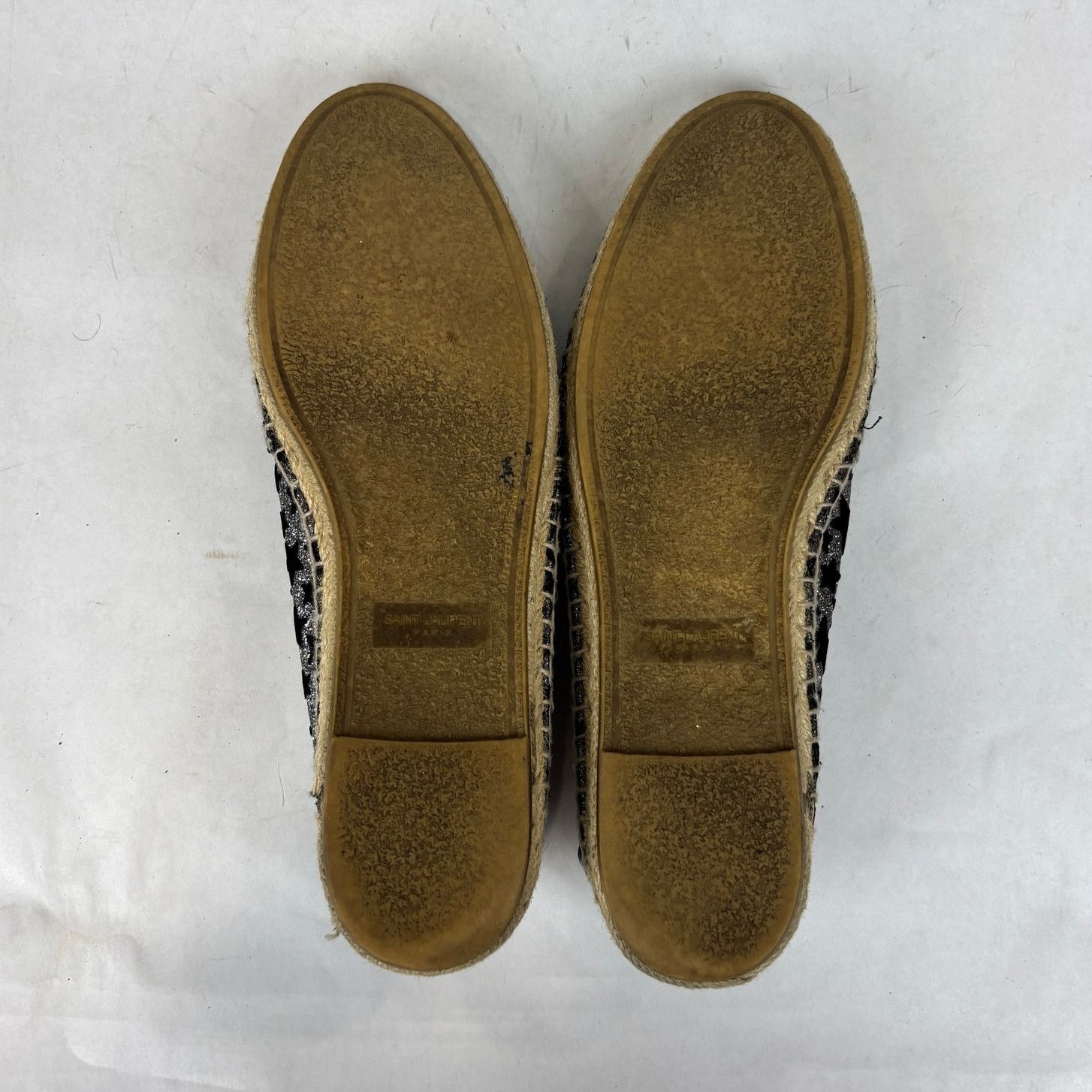 Saint Laurent Paris Saint Laurent Glitter Star Espadrilles Women's 41 US 11 Size US 11 / IT 41 - 8 Thumbnail