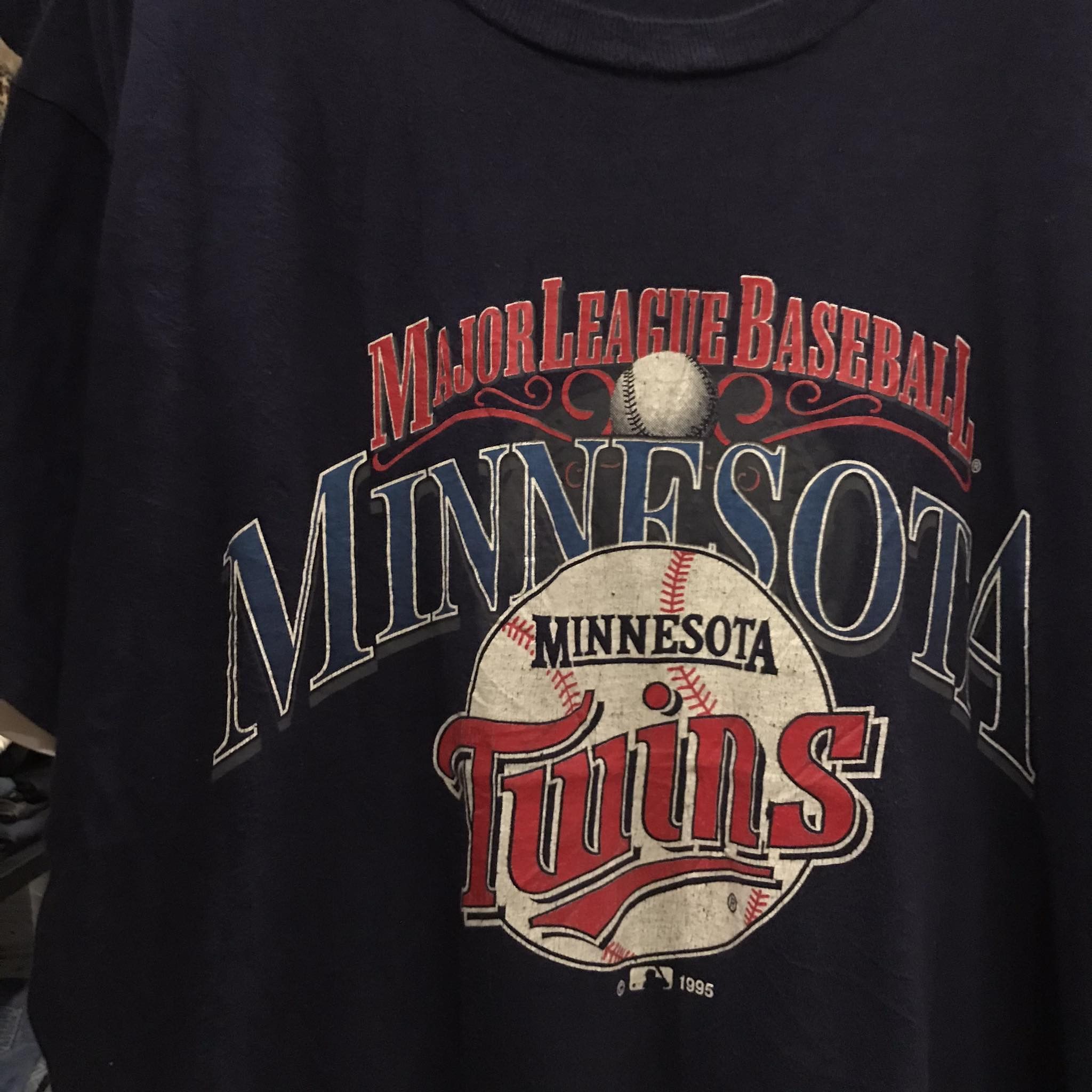 MLB Minnesota Twins Baseball MLB Tee 1995s Size US XL / EU 56 / 4 - 2 Thumbnail