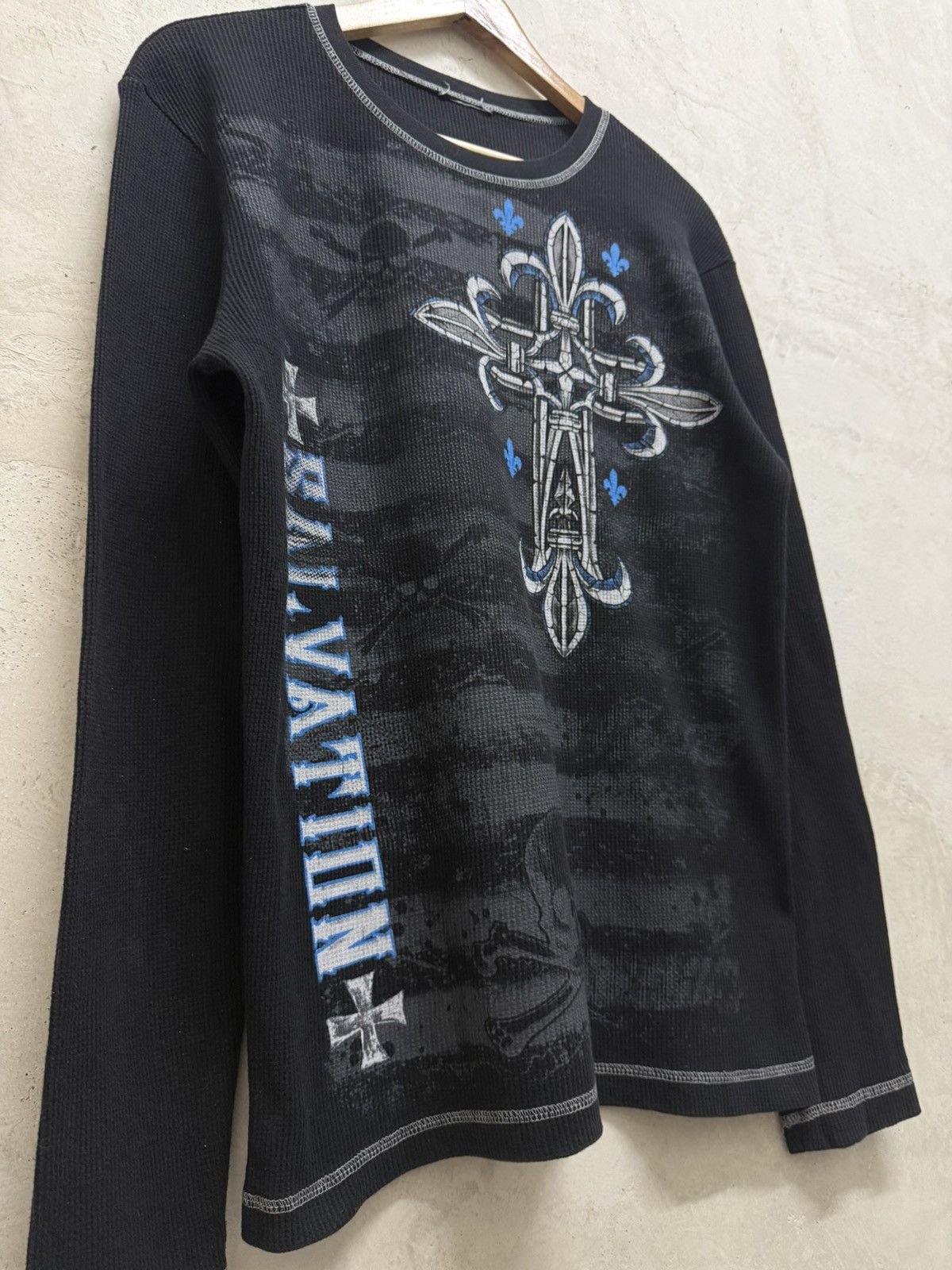 Affliction No Boundaries Salvation Crosses Thermal Shirt Cyber Y2K Size US M / EU 48-50 / 2 - 5 Thumbnail