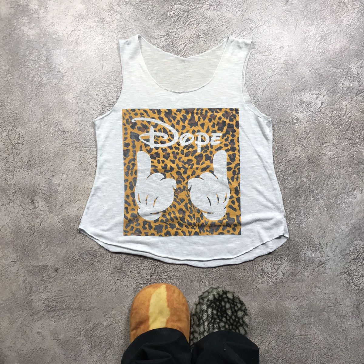 Vintage Vintage 90s Leopard Print Graphic Tank Top Y2K Swag Slim M Size US M / EU 48-50 / 2 - 1 Thumbnail