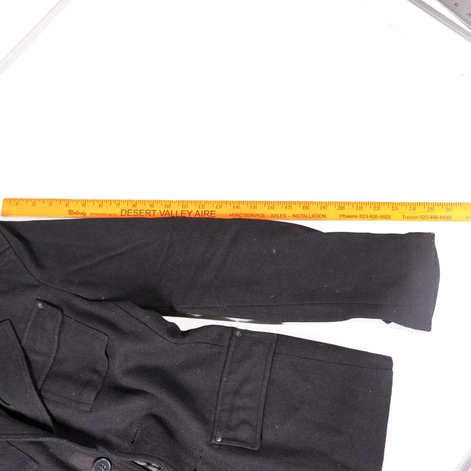 Other Heritage 1981 Button Up Pea Coat Winter Jacket Small Black Size S / US 4 / IT 40 - 3 Thumbnail