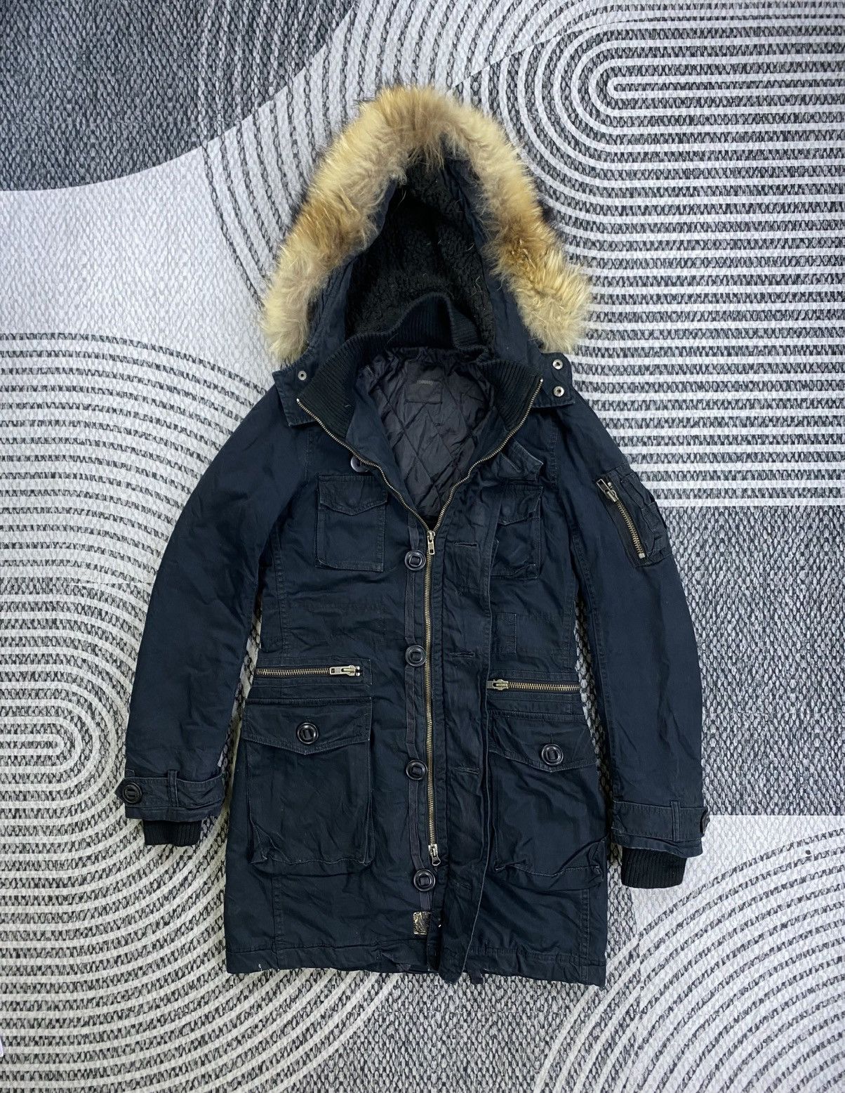 MOUSSY Vintage Moussy Punk Style Faux Fur Hoodie Jacket Size US S / EU 44-46 / 1 - 6 Thumbnail