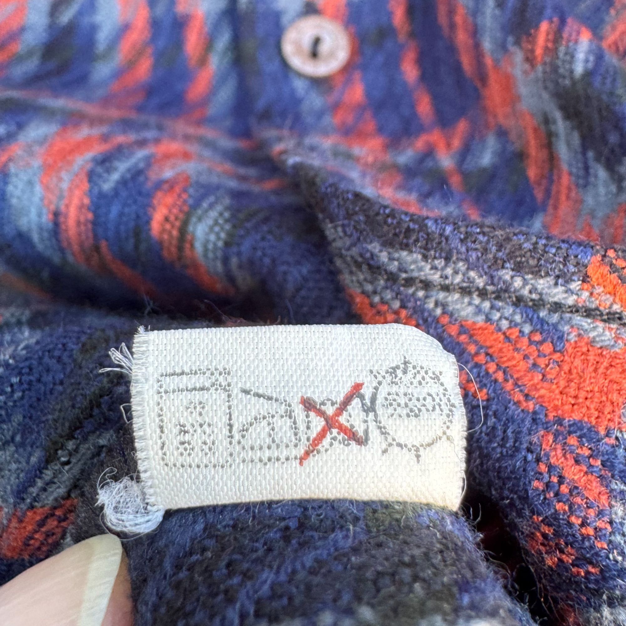 Other Hanjin Vintage Korean Plaid Button-Up Shirt Red Blue Long Sl Size US M / EU 48-50 / 2 - 10 Thumbnail