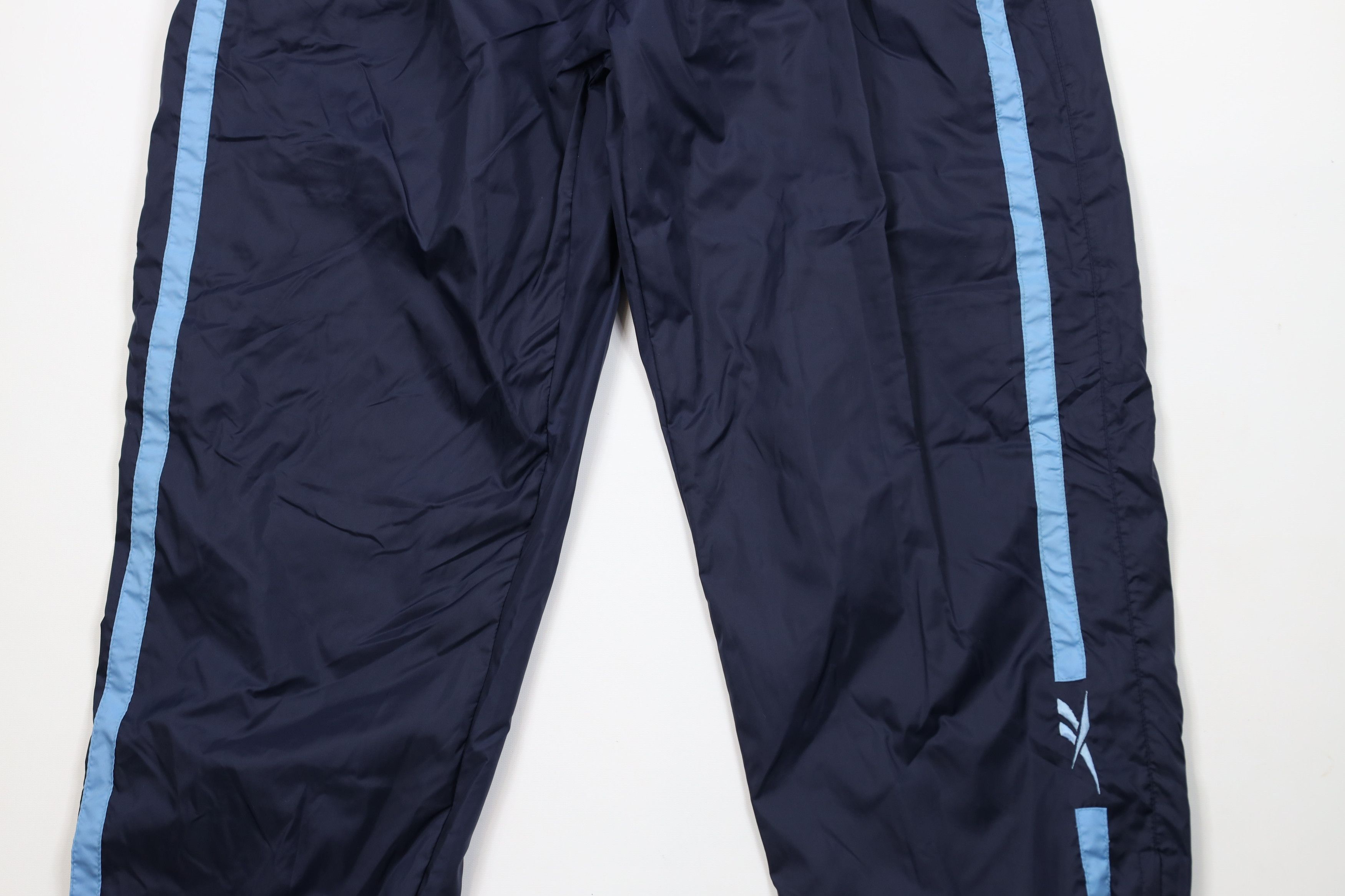 Reebok × Vintage Vintage 90s Reebok Logo Lined Windbreaker Joggers Pants Blue Size US 38 / EU 54 - 3 Thumbnail