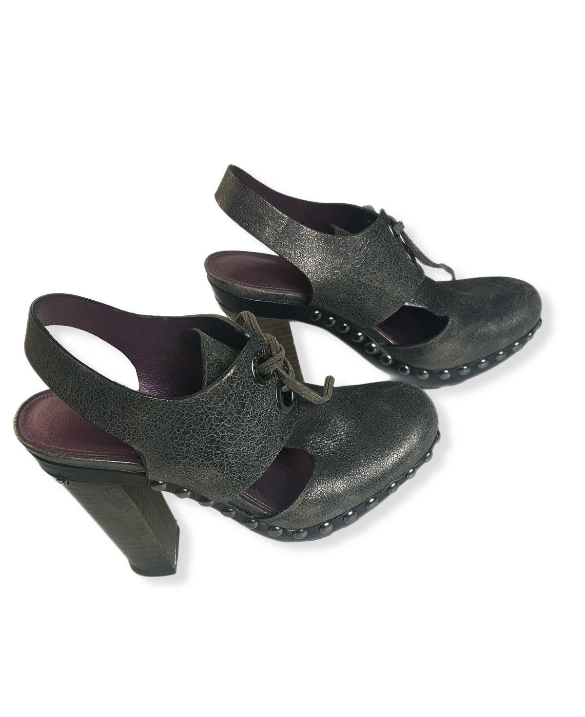 Coach Coach Poppy Rena Clog Gunmetal Size US 6.5 / IT 36.5 - 2 Thumbnail