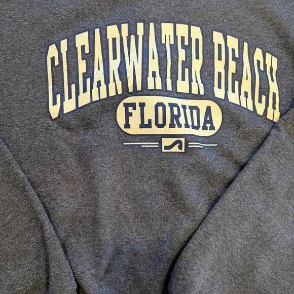 Jerzees Vintage Clearwater Beach Navy Sweatshirt Jerzees NuBlend Size US L / EU 52-54 / 3 - 3 Thumbnail
