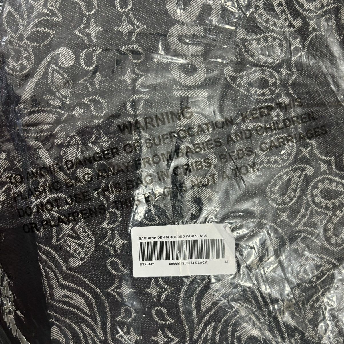 Supreme Supreme Bandana Jacquard Denim Hooded Work Jacket Medium NWT Size US M / EU 48-50 / 2 - 9 Thumbnail