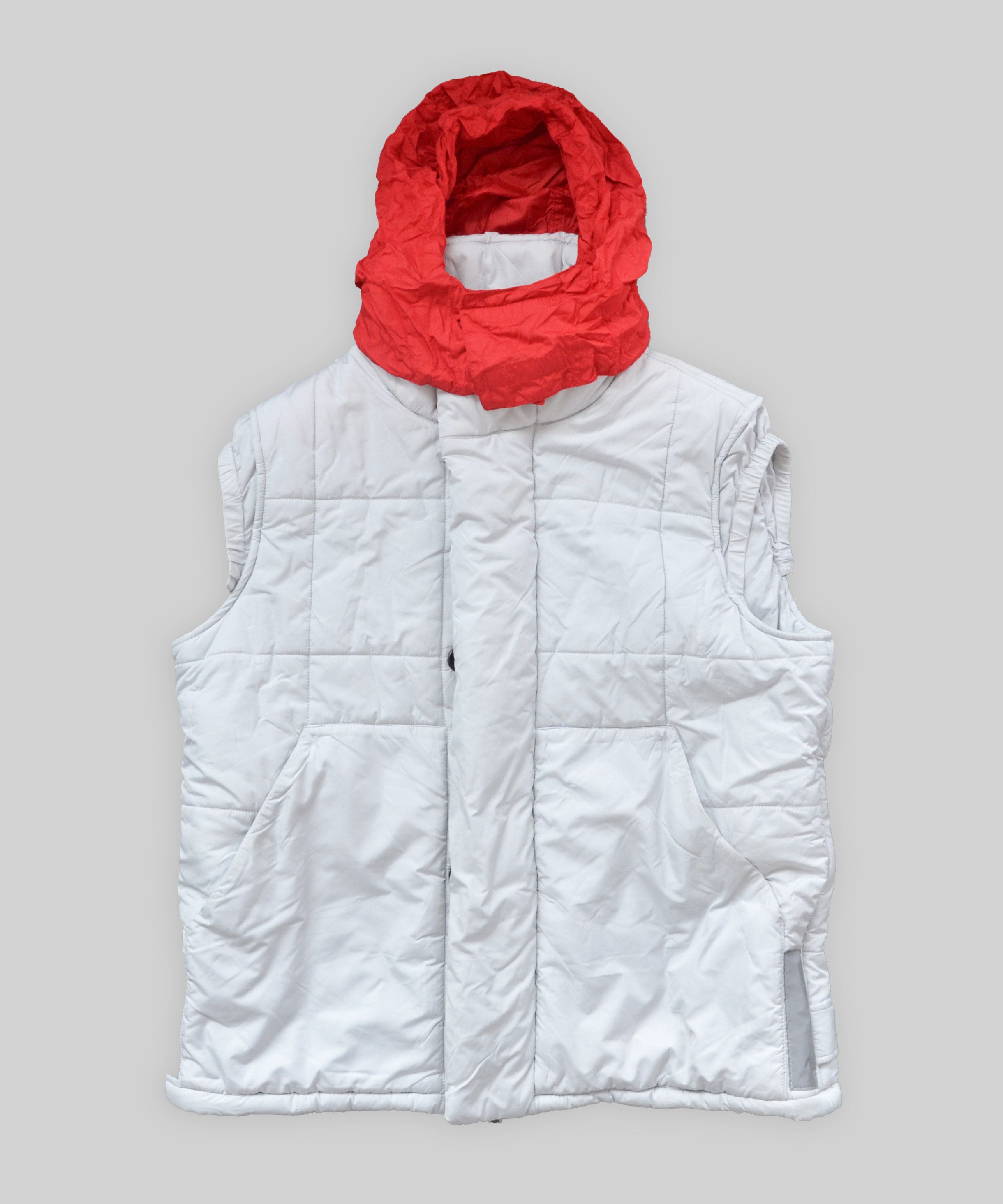 Prada PRADA Vest Reflective Jacket Hooded Utility Nylon Strap Size US M / EU 48-50 / 2 - 3 Thumbnail
