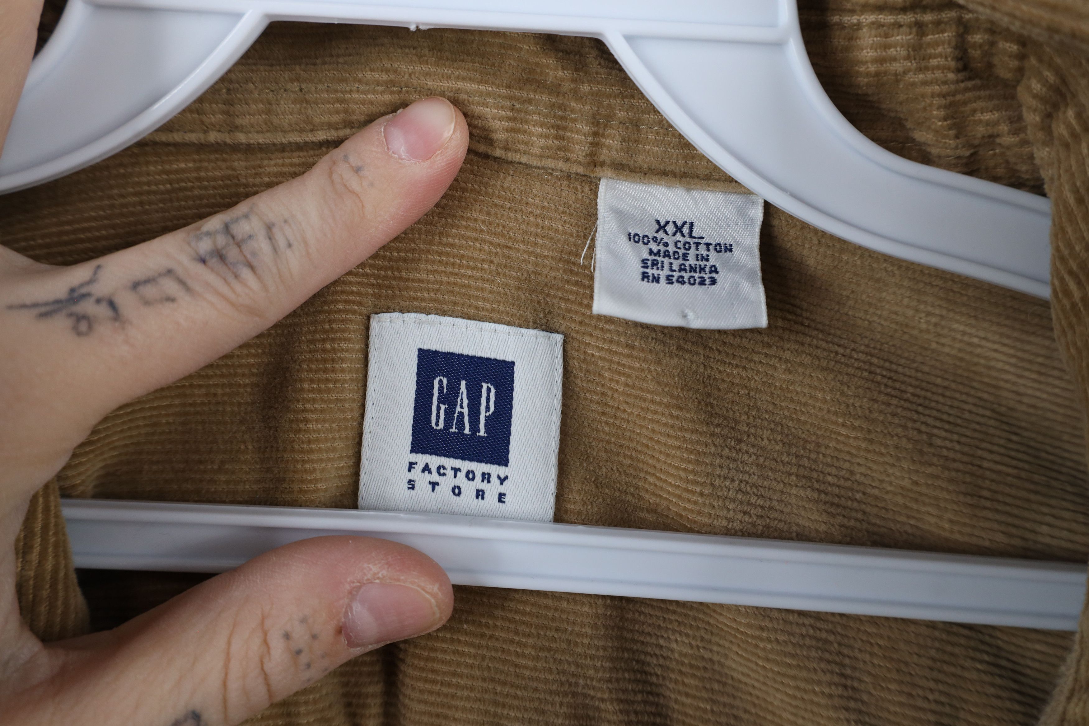 Gap × Vintage Vintage 90s Y2K Gap Heavyweight Collared Button Shirt Size US XXL / EU 58 / 5 - 7 Thumbnail