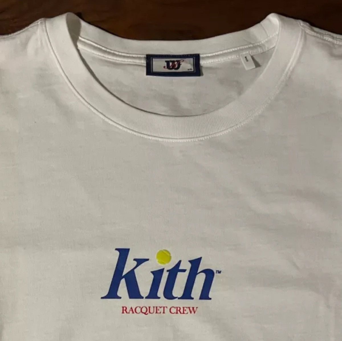Kith × Wilson Kith for Wilson Racquet Crew Logo Vintage Tee White T-Shirt Size US XXL / EU 58 / 5 - 6 Thumbnail