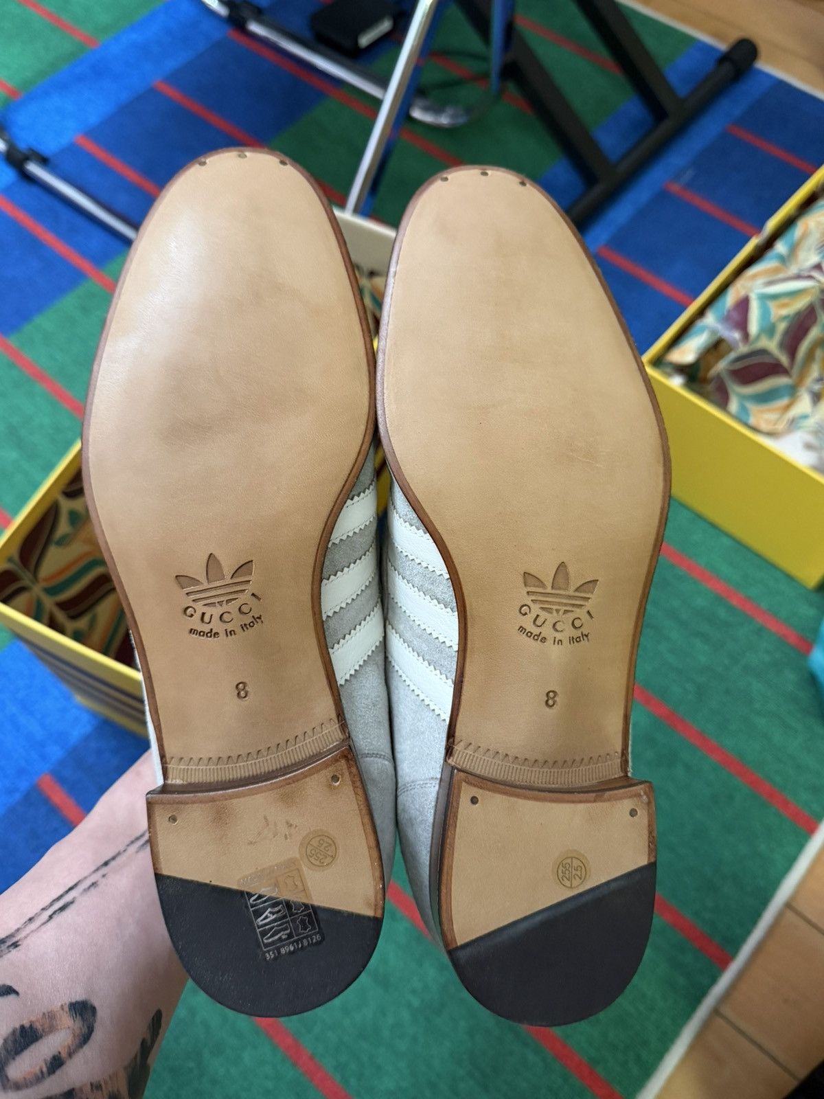Gucci Gucci x Adidas Horsebit Suede Loafers Size US 8 / EU 41 - 4 Thumbnail