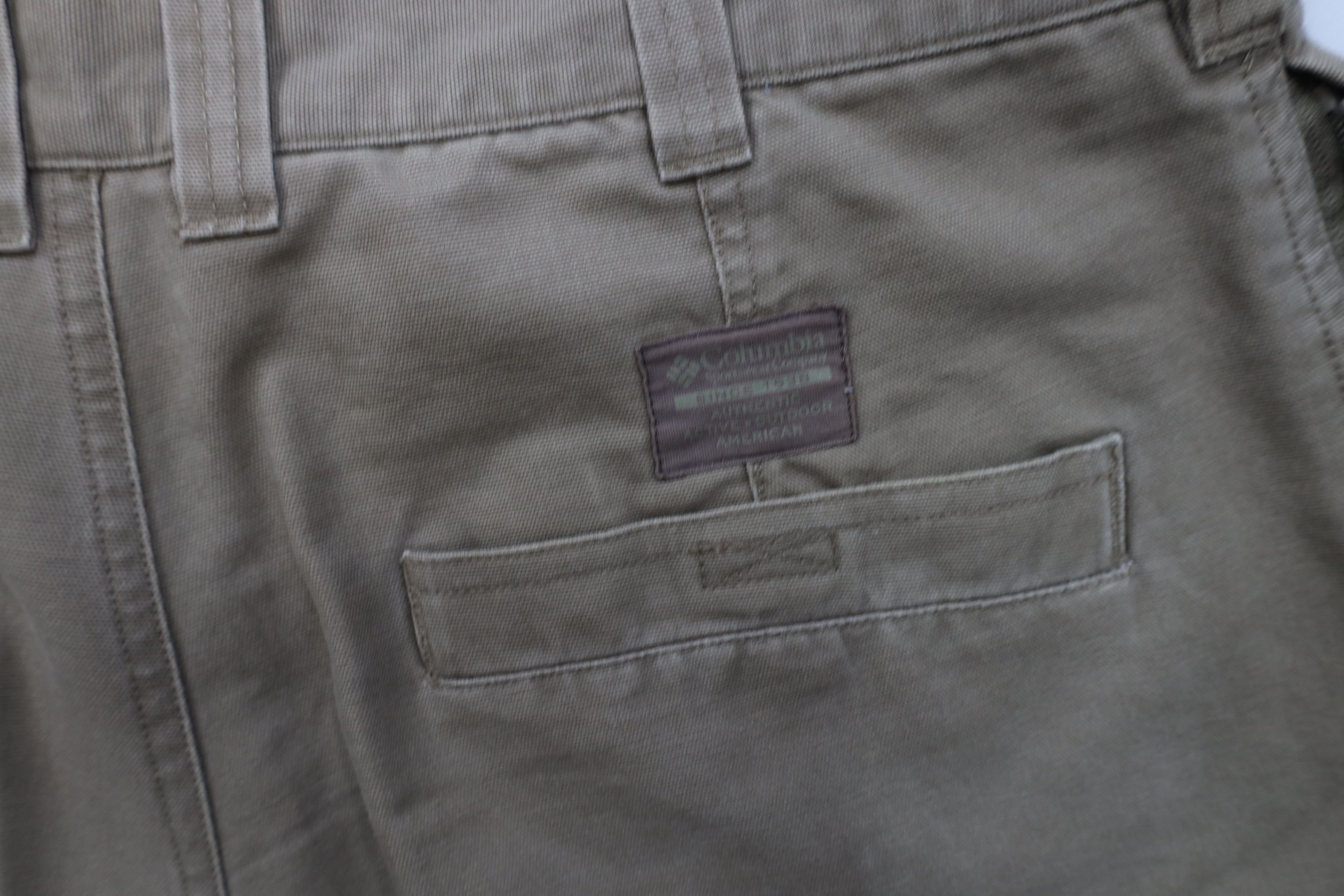 Columbia × Vintage Vintage Columbia Spell Out Wide Leg Canvas Pants Beige Size US 36 / EU 52 - 15 Thumbnail