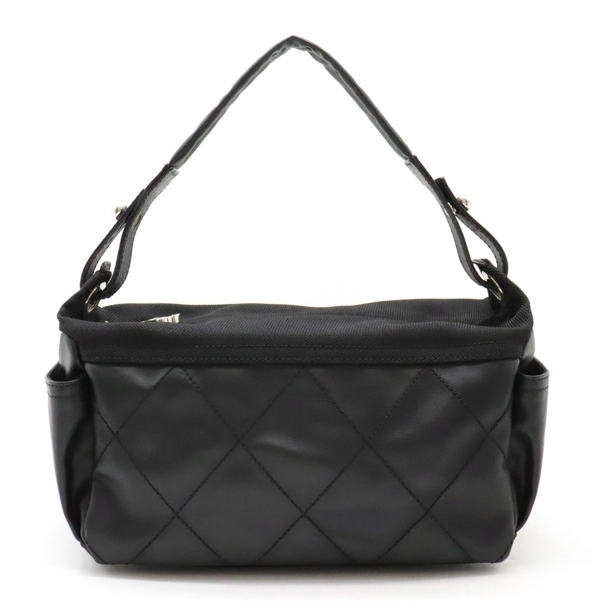 Chanel Chanel Chanel Coated Canvas/Leather Paris Biarritz Shoulder Bag A34205 Canvas Shoulder Bag A34205 in Very Good Condition Size ONE SIZE - 1 Thumbnail