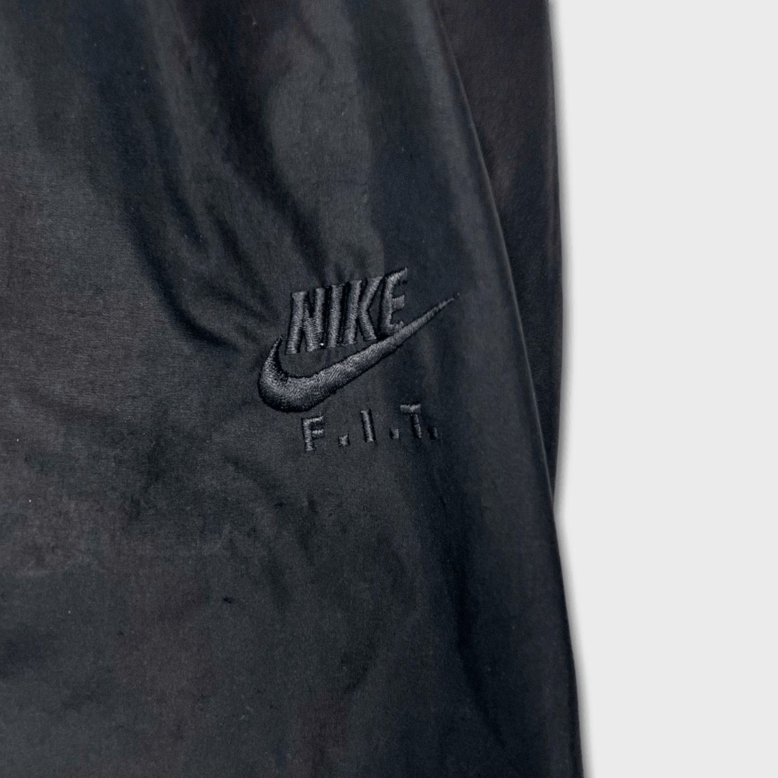 Nike × Nike ACG × Vintage Vintage 90s Nike ACG Black Nylon Track Pants Swoosh Large Size US 28 / EU 44 - 2 Thumbnail