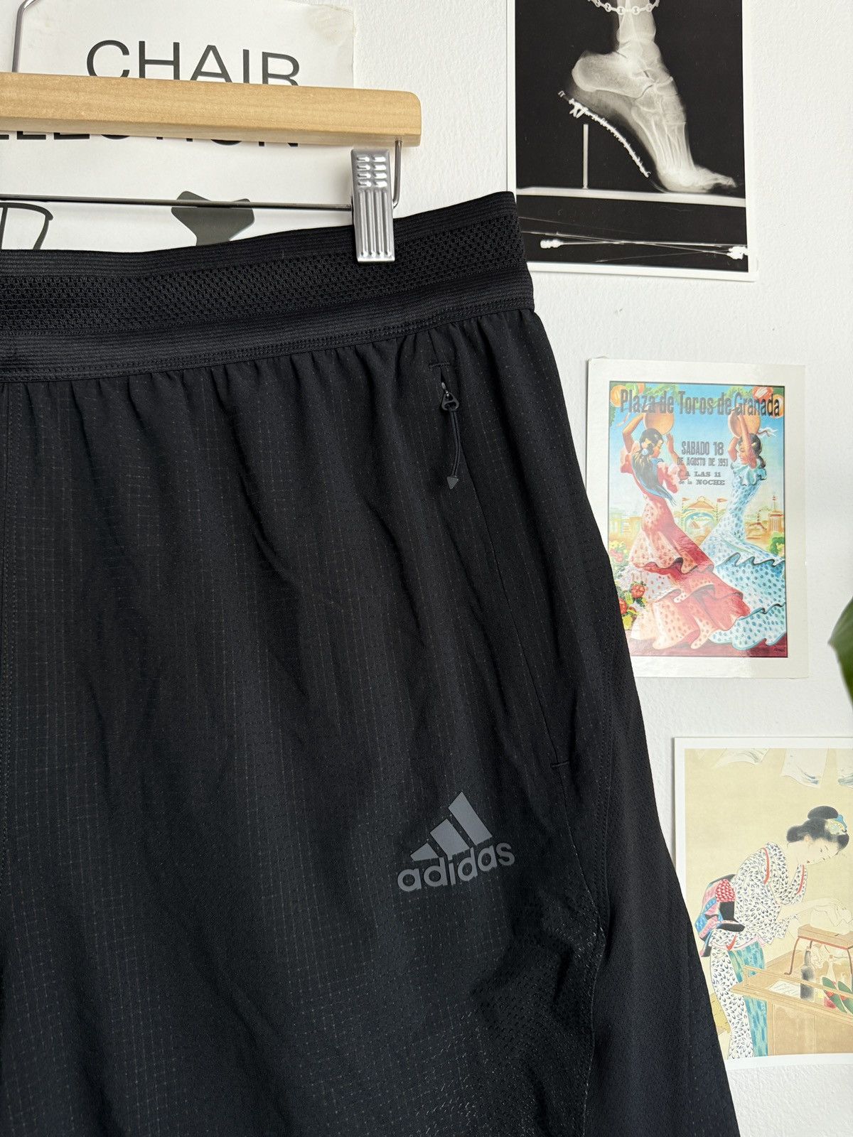 Adidas Adidas primagreen black sportswear running shorts XL gym rare Size US 36 / EU 52 - 3 Thumbnail