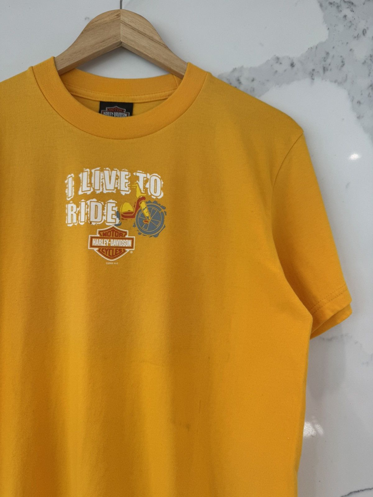 Harley Davidson 2009 Harley Davidson I Live To Ride T Shirt Size US S / EU 44-46 / 1 - 4 Thumbnail