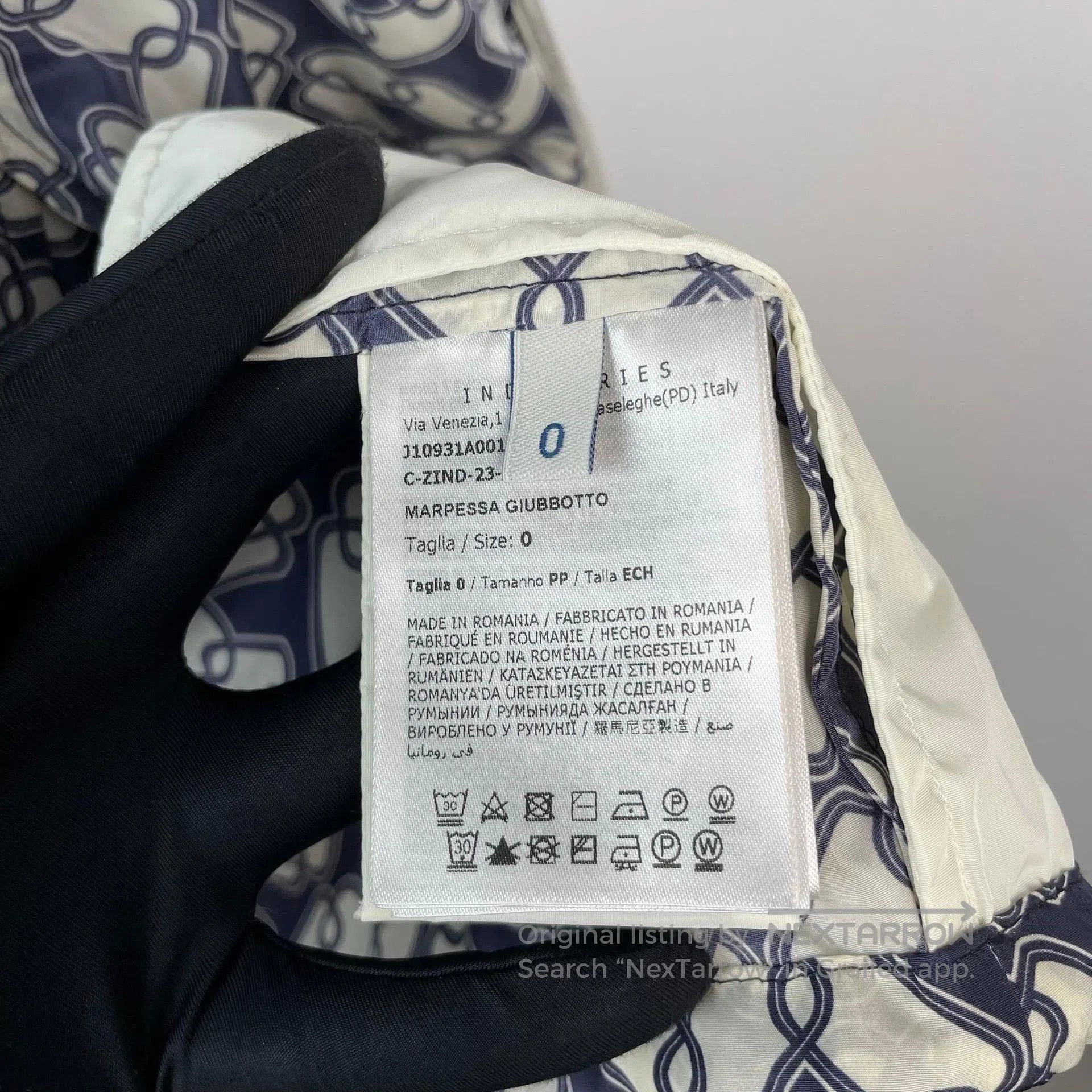 Moncler Moncler Blue White Monogram Hooded Jacket. Size XS / US 0-2 / IT 36-38 - 5 Thumbnail