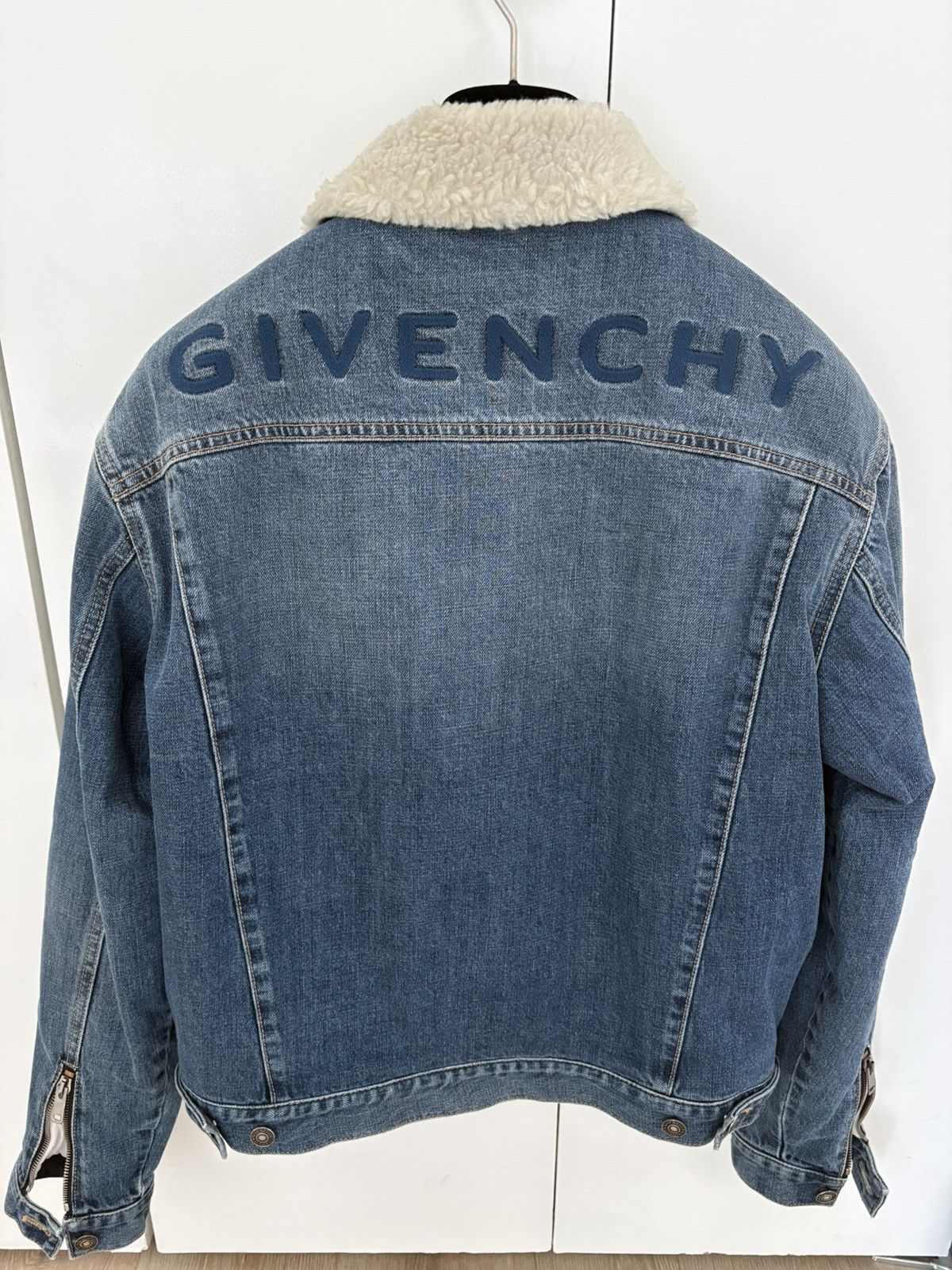 Givenchy GIVENCHY blue denim sherpa jacket Size US L / EU 52-54 / 3 - 2 Thumbnail