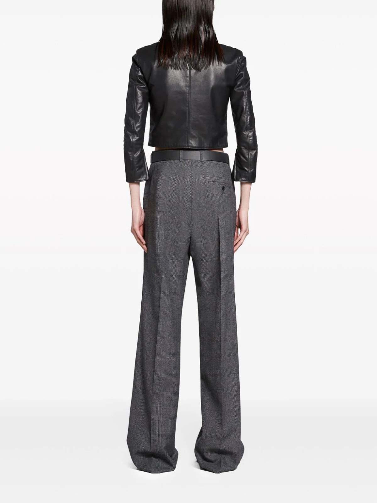 Balenciaga o1bcso1str1225 Dup / Regular Fit Tailored Pants in Grey Size 27" / US 4 / IT 40 - 4 Thumbnail